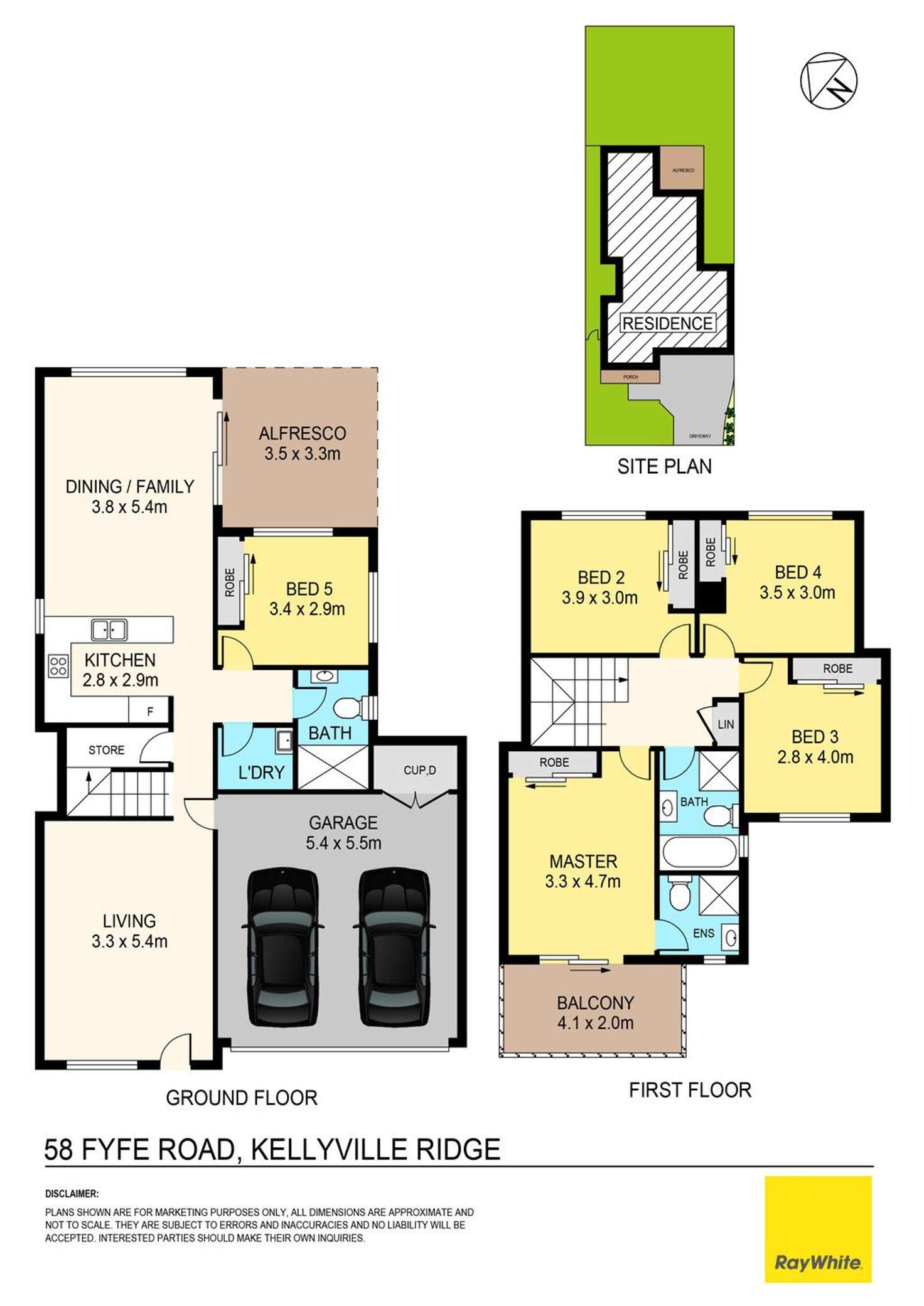 Floorplan of Homely house listing, 58 Fyfe Road, Kellyville Ridge NSW 2155