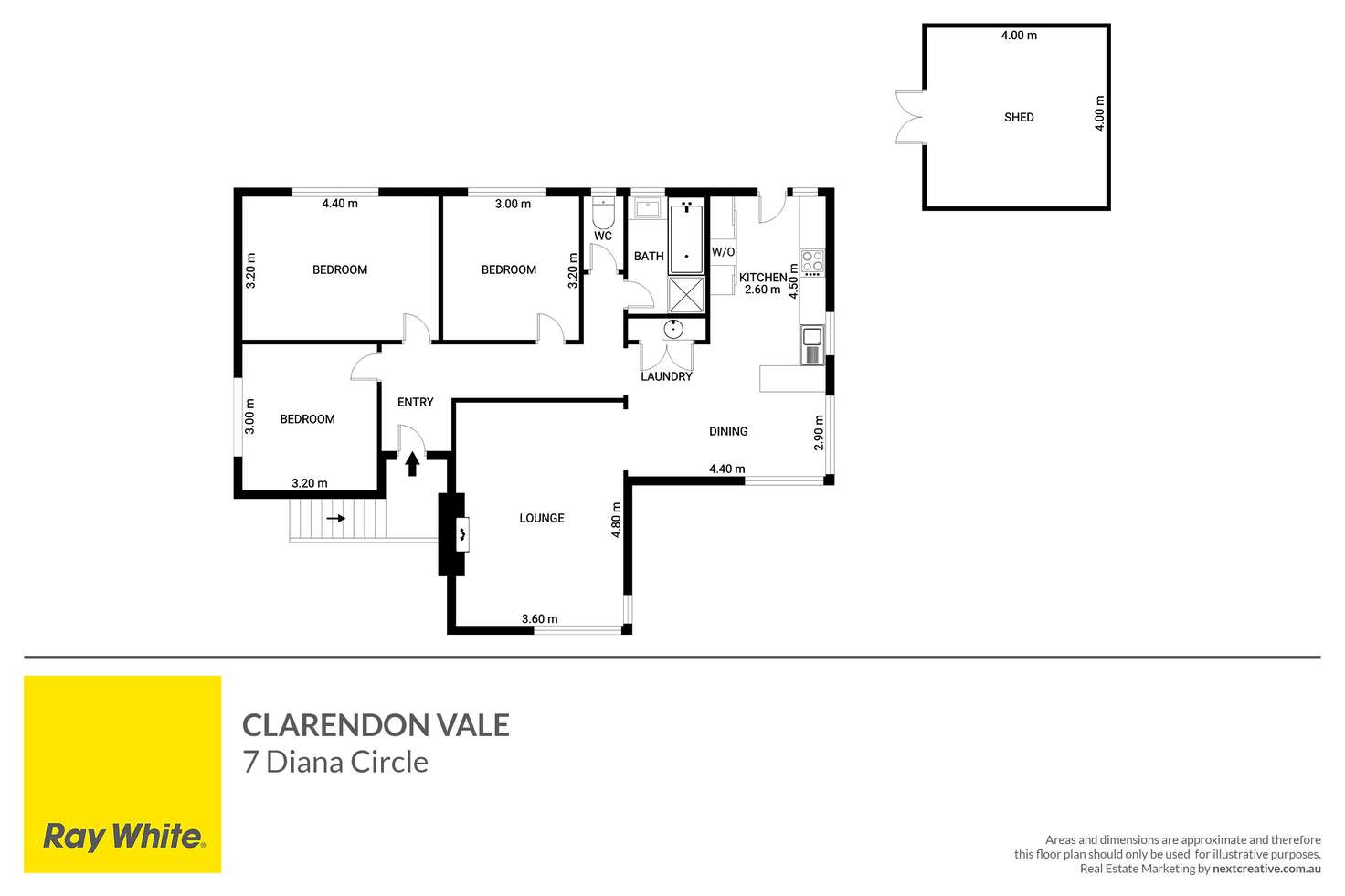 Floorplan of Homely house listing, 7 Diana Circle, Clarendon Vale TAS 7019