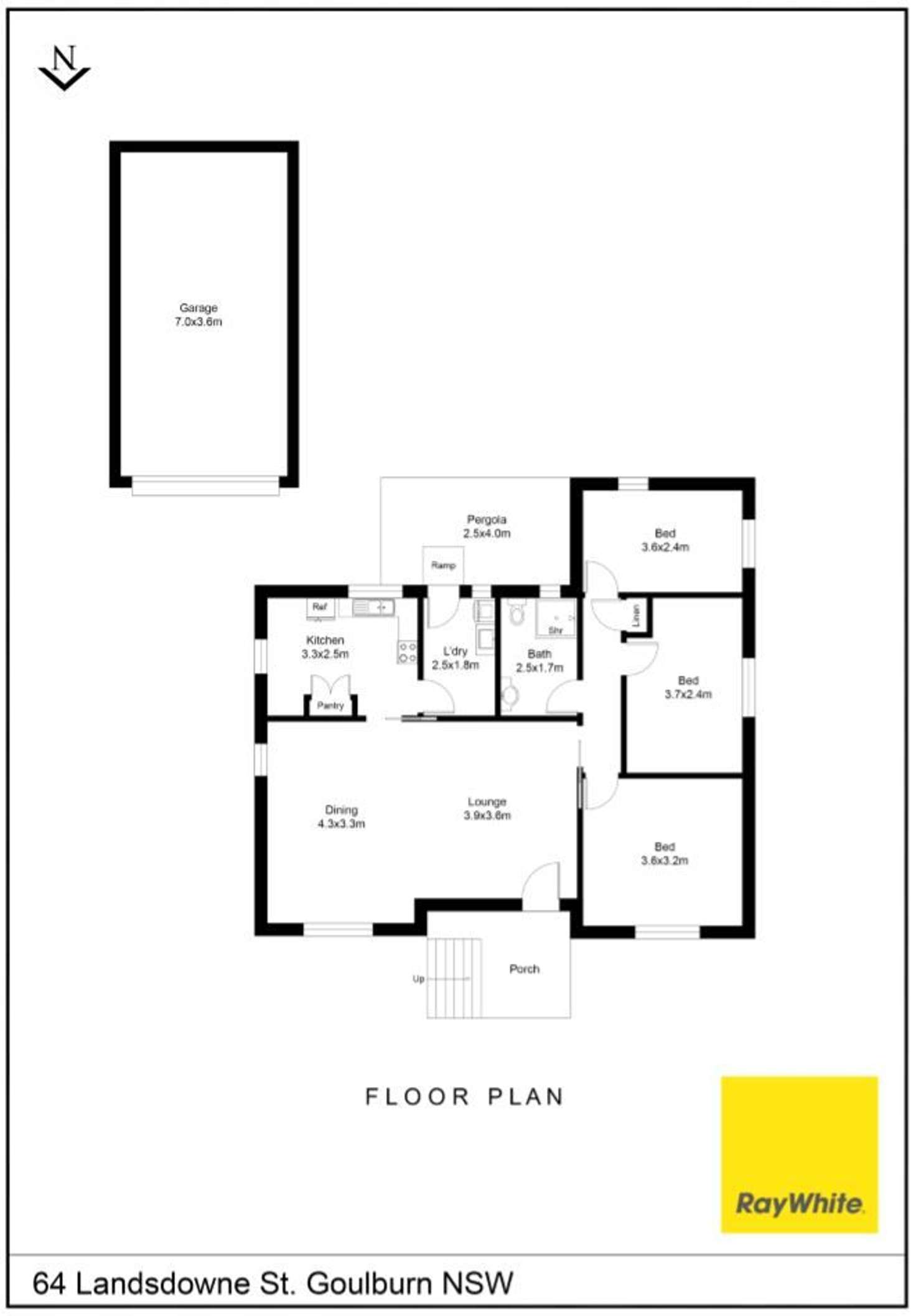 Floorplan of Homely house listing, 64 Lansdowne Street, Goulburn NSW 2580
