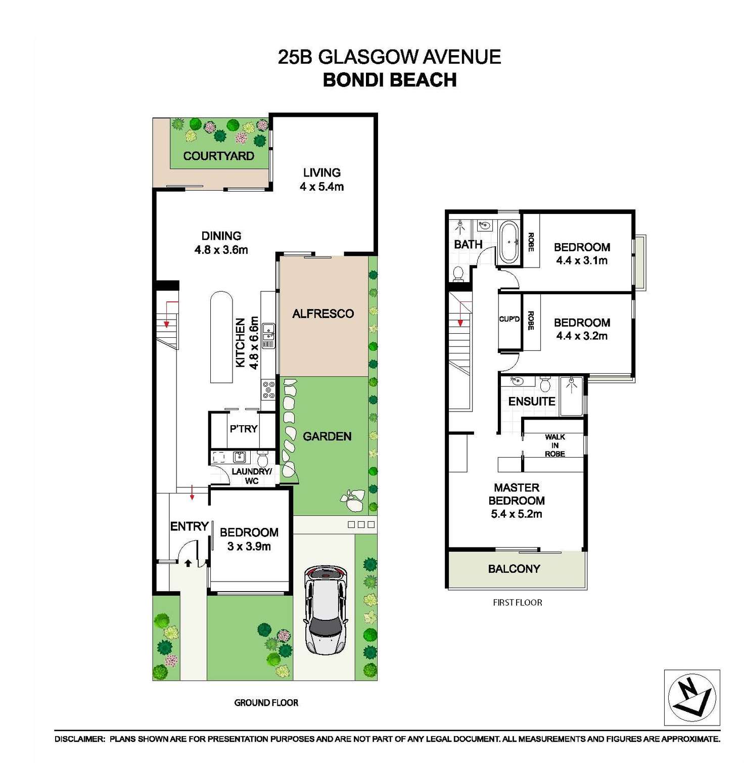 Floorplan of Homely house listing, 25B Glasgow Avenue, Bondi Beach NSW 2026