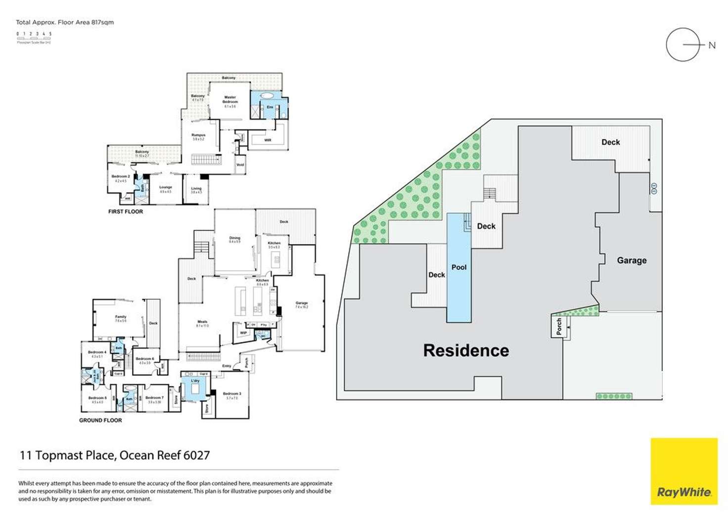Floorplan of Homely house listing, 11 Topmast Place, Ocean Reef WA 6027