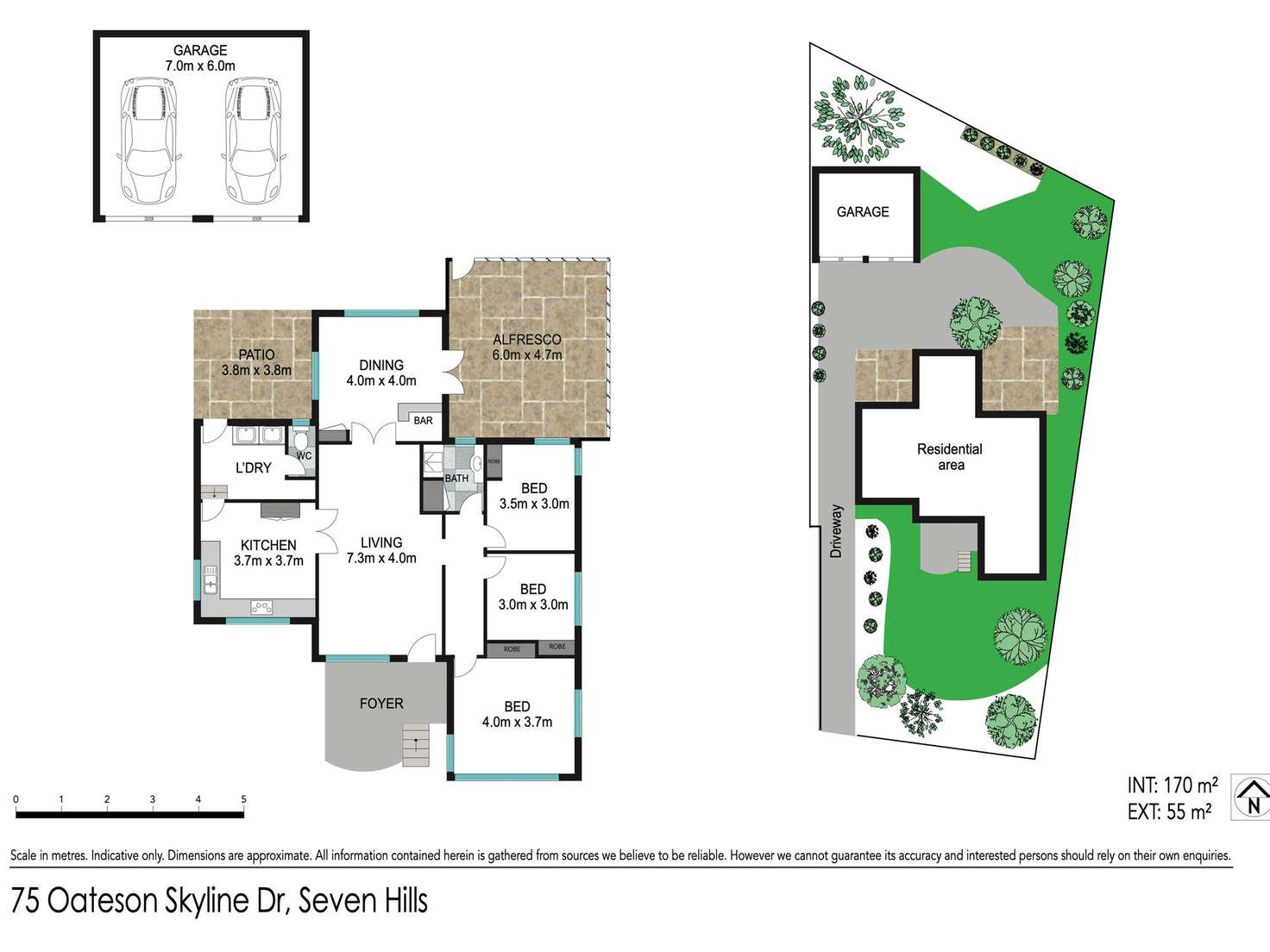 Floorplan of Homely house listing, 75 Oateson Skyline Drive, Seven Hills QLD 4170