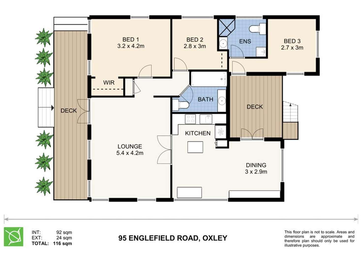 Floorplan of Homely house listing, 95 Englefield Road, Oxley QLD 4075