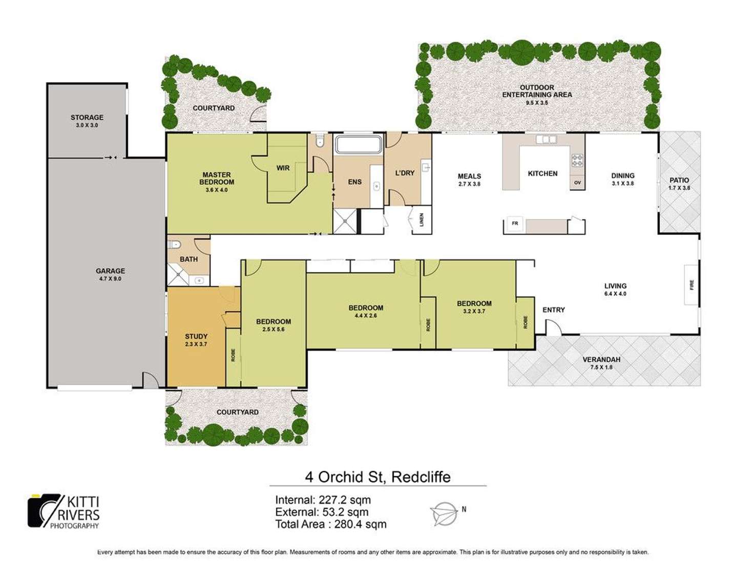 Floorplan of Homely house listing, 4 Orchid Street, Redcliffe QLD 4020