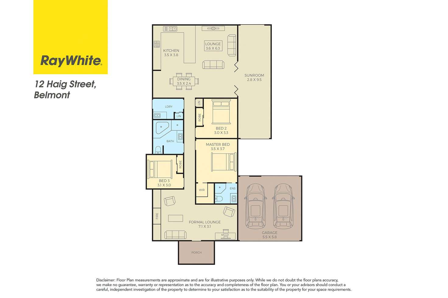 Floorplan of Homely house listing, 12 Haig Street, Belmont NSW 2280