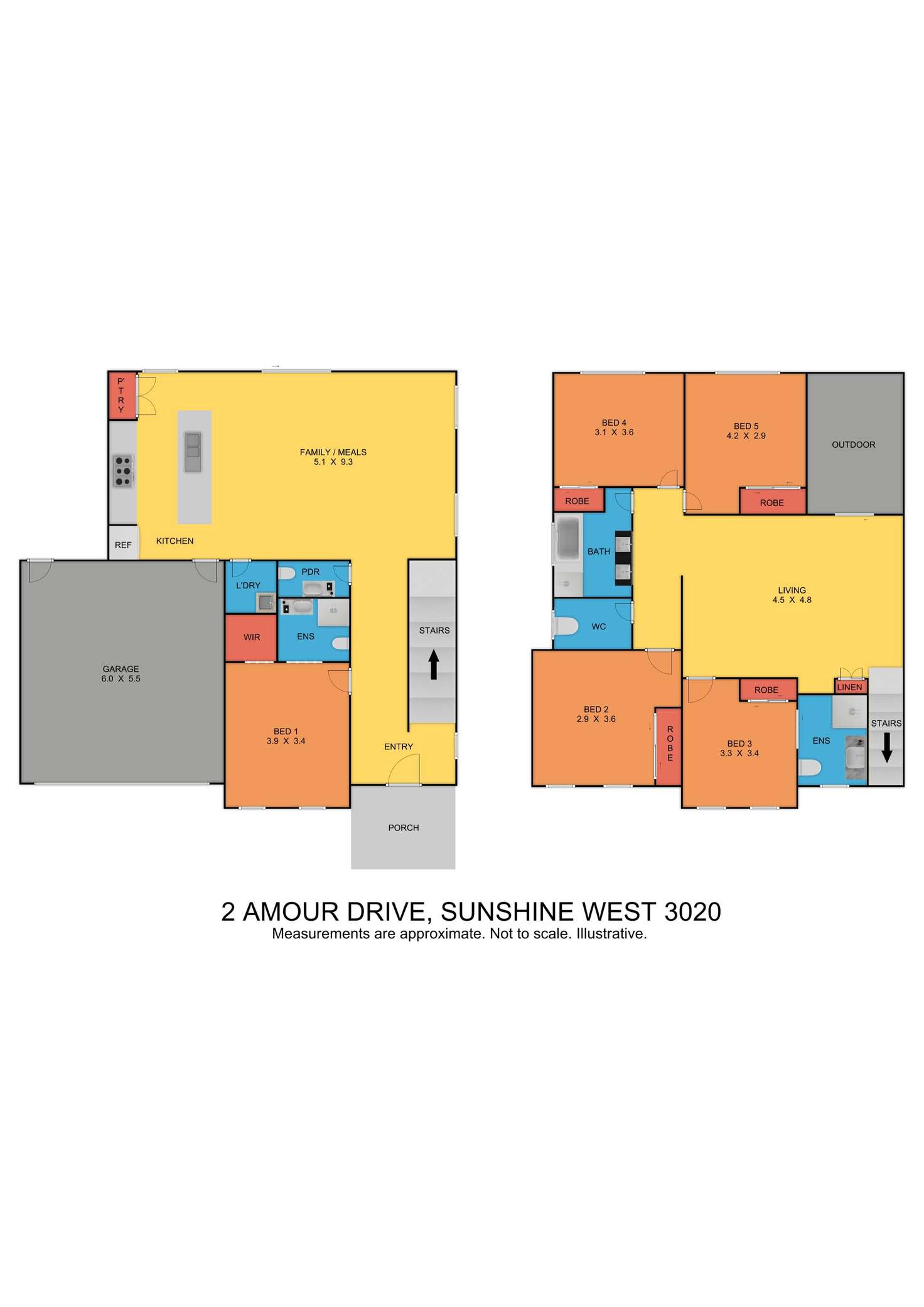 Floorplan of Homely house listing, 2 Amore Drive, Sunshine West VIC 3020