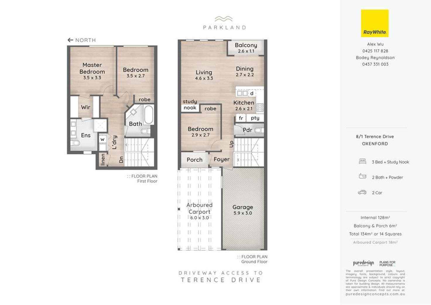 Floorplan of Homely townhouse listing, 8/1 Terence Drive, Oxenford QLD 4210