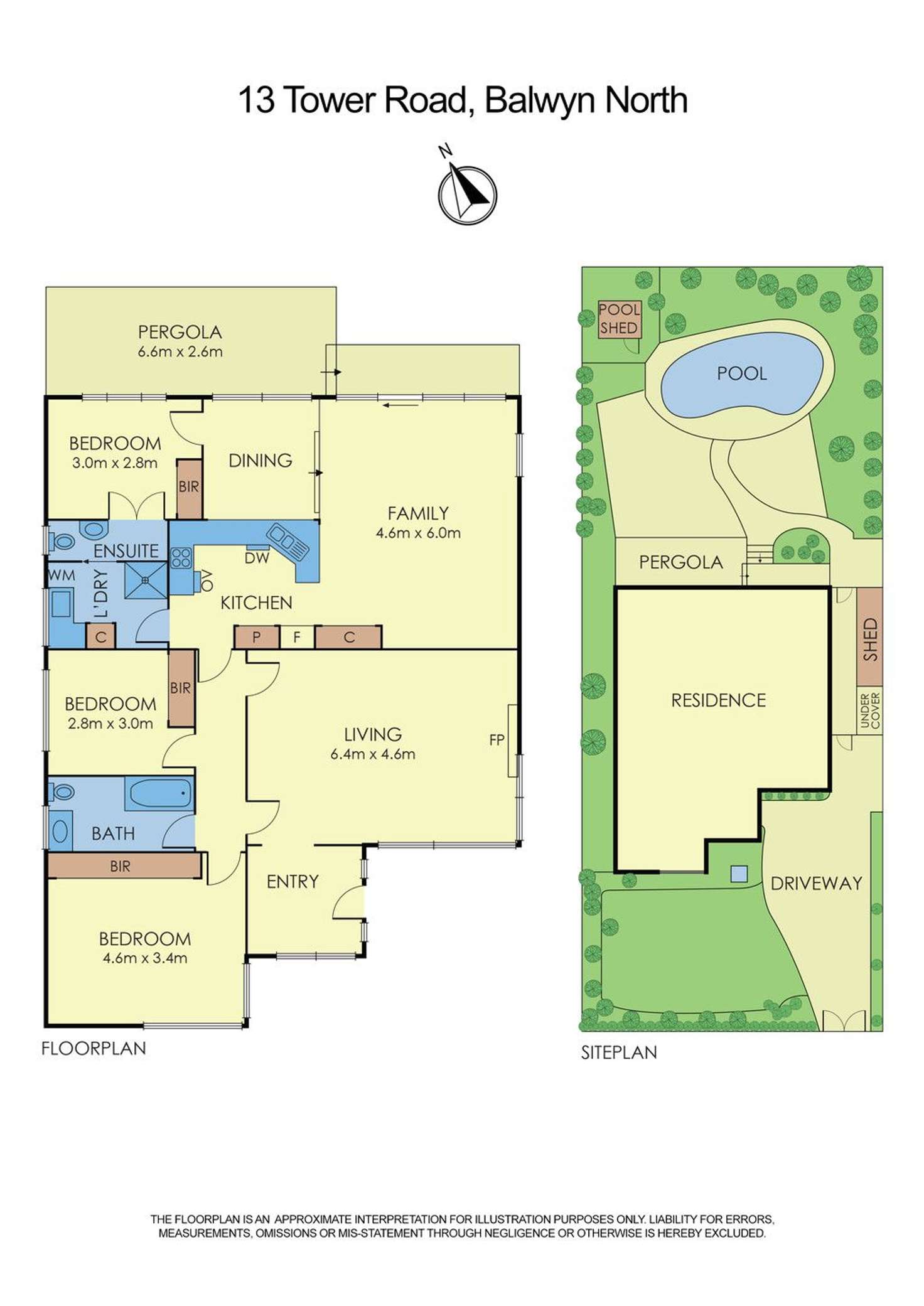 Floorplan of Homely house listing, 13 Tower Road, Balwyn North VIC 3104