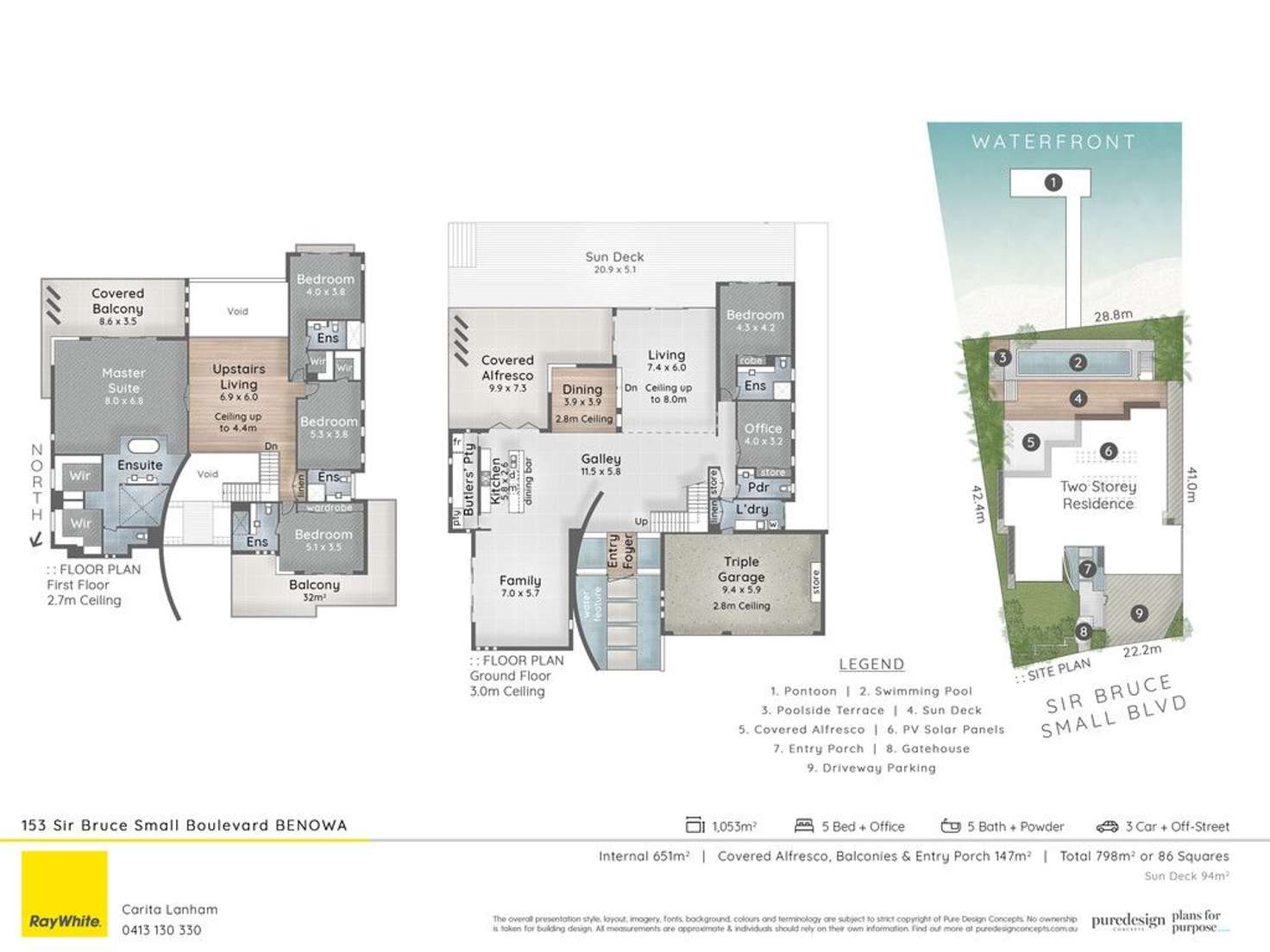 Floorplan of Homely house listing, 153 Sir Bruce Small Boulevard, Benowa Waters QLD 4217