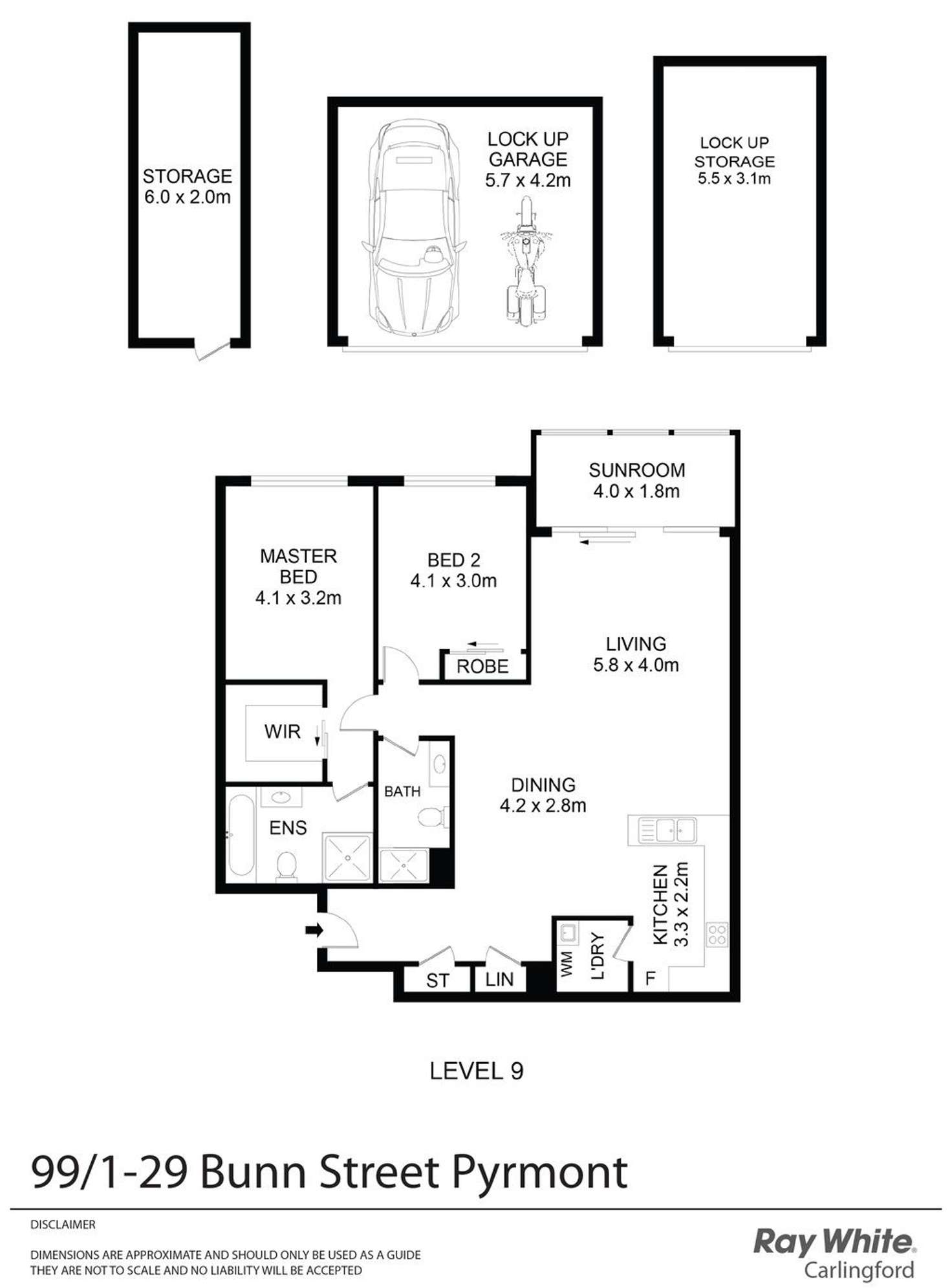 Floorplan of Homely apartment listing, 99/1-29 Bunn Street, Pyrmont NSW 2009