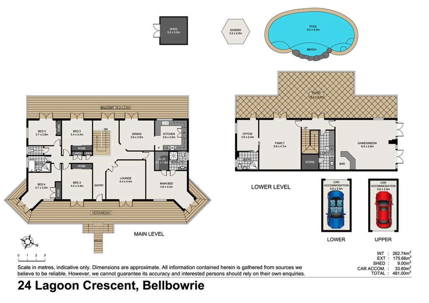 Floorplan of Homely house listing, 24 Lagoon Crescent, Bellbowrie QLD 4070