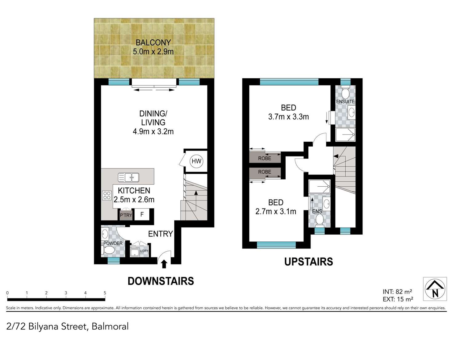 Floorplan of Homely unit listing, 5/72 Bilyana Street, Balmoral QLD 4171