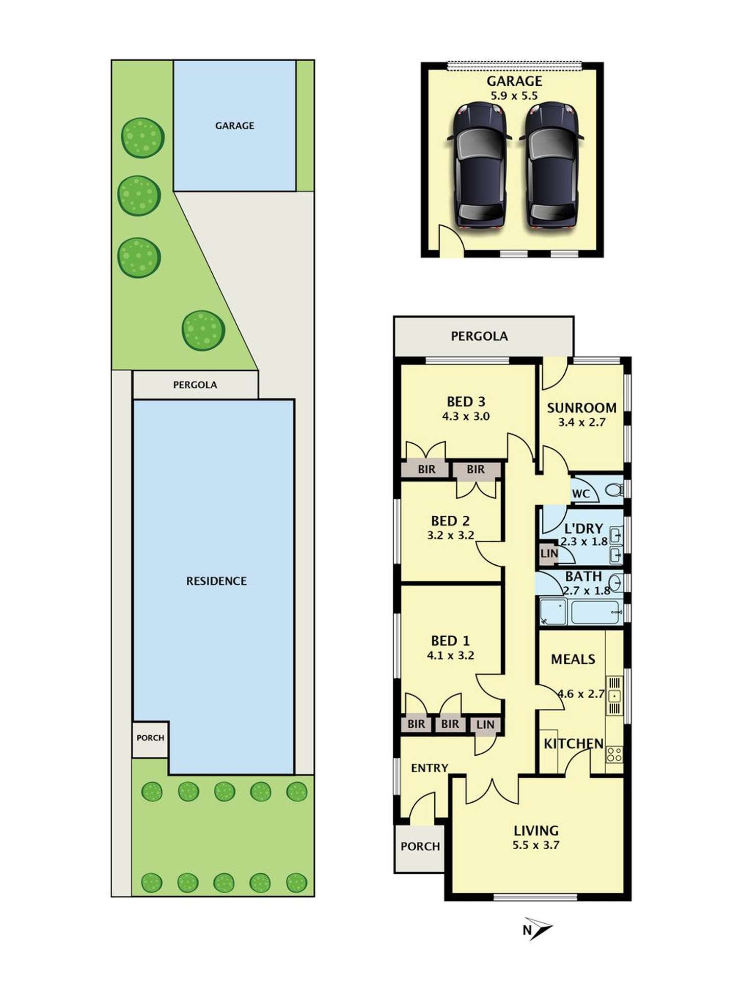 Floorplan of Homely house listing, 141 Gordon Street, Coburg VIC 3058