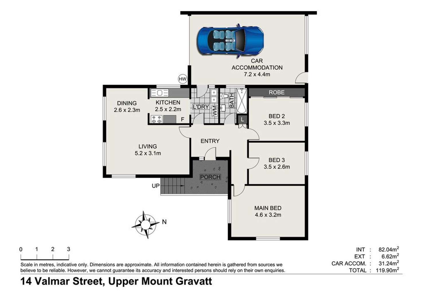 Floorplan of Homely house listing, 14 Valmar Street, Upper Mount Gravatt QLD 4122