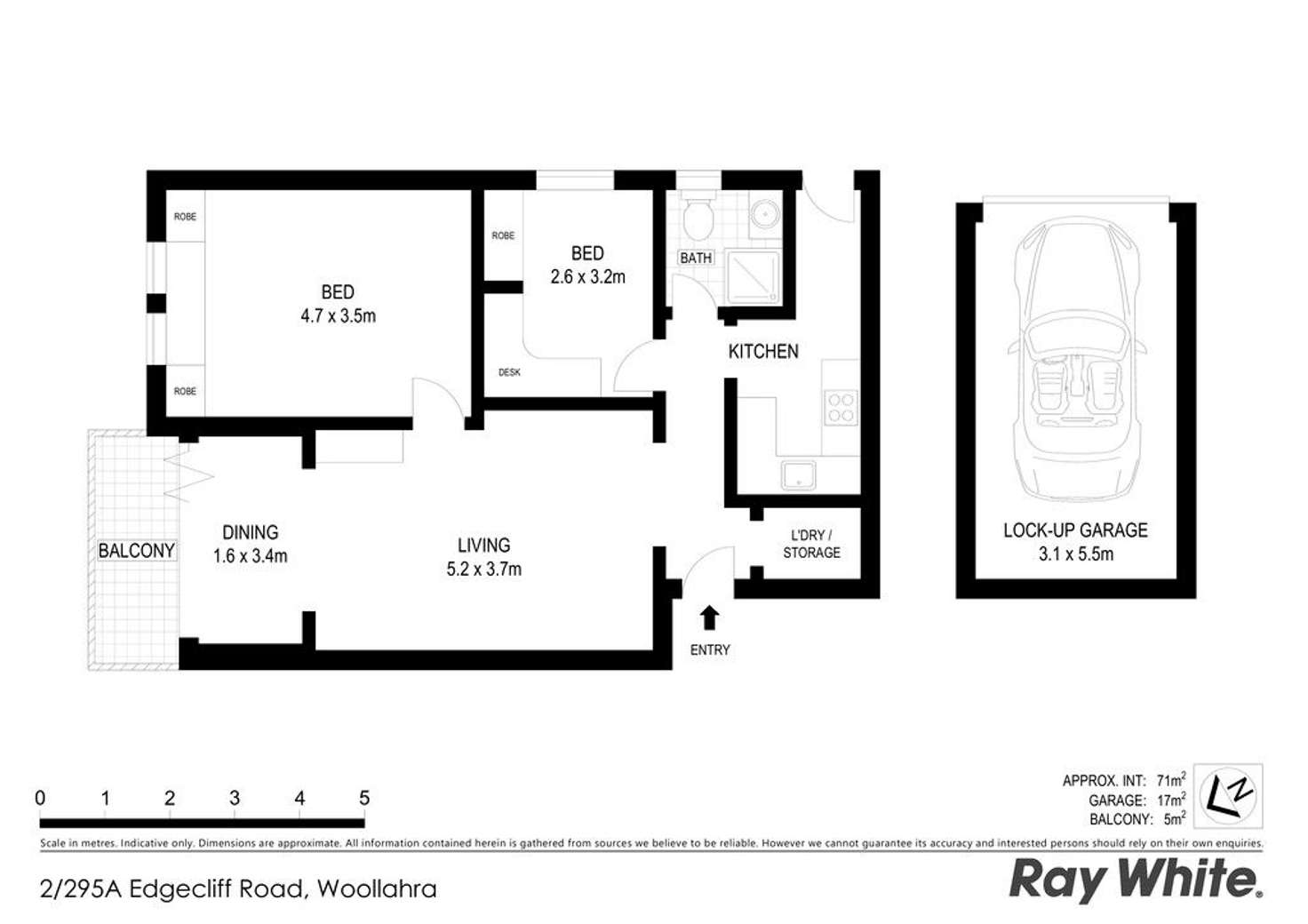 Floorplan of Homely apartment listing, 2/295A Edgecliff Road, Woollahra NSW 2025