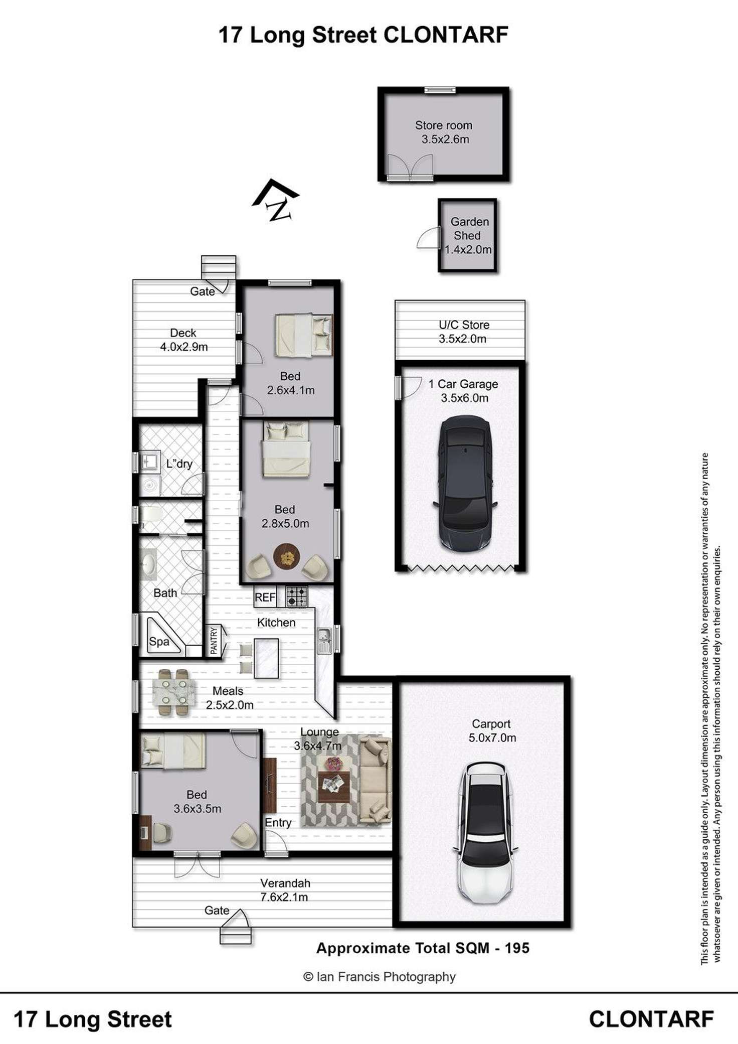 Floorplan of Homely house listing, 17 Long Street, Clontarf QLD 4019