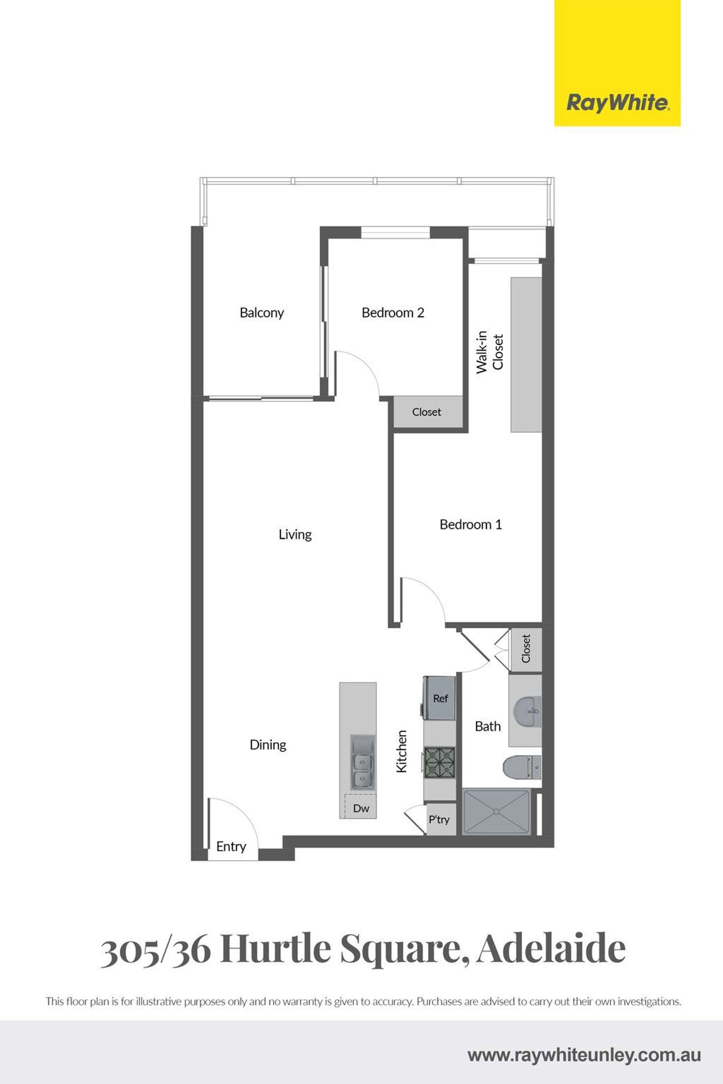 Floorplan of Homely apartment listing, 305/36 Hurtle Square, Adelaide SA 5000