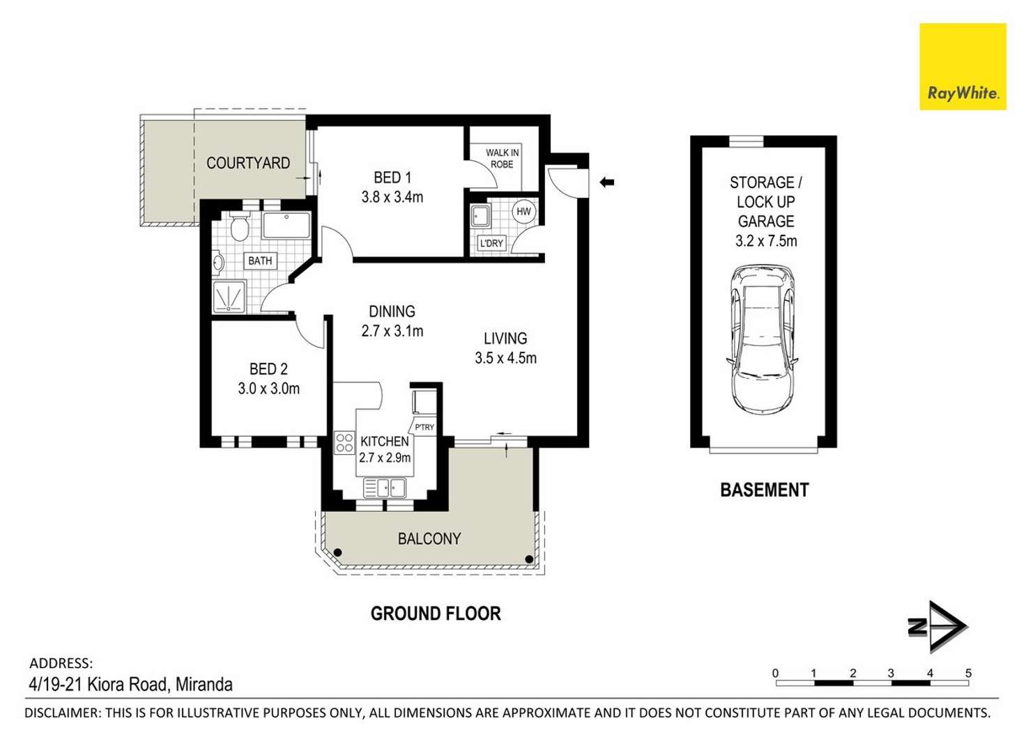 Floorplan of Homely apartment listing, 4/19-21 Kiora Road, Miranda NSW 2228