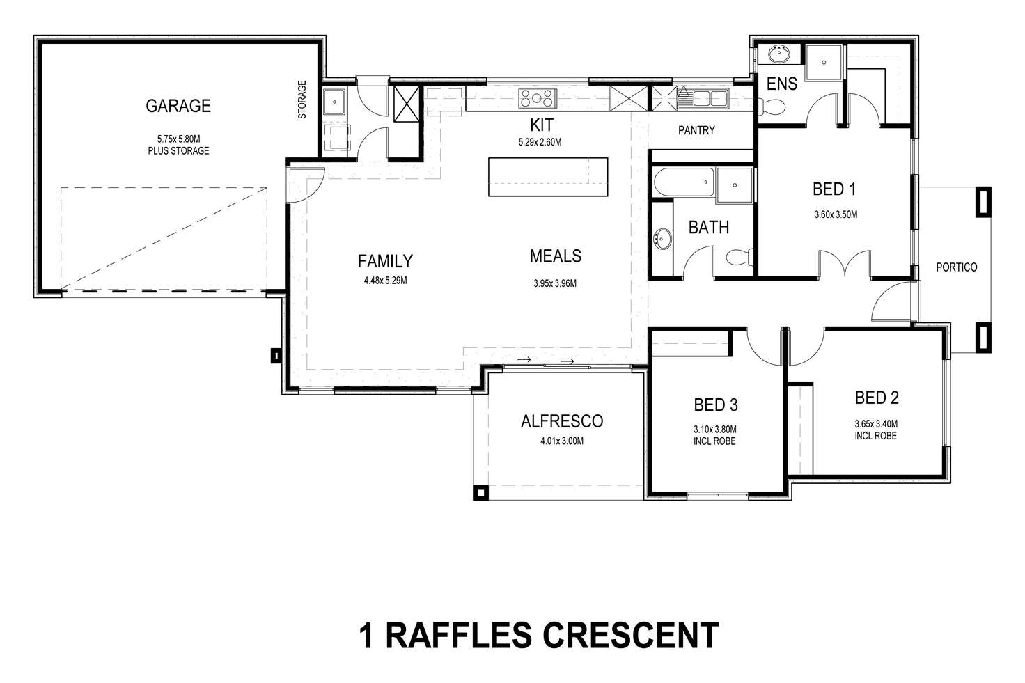 Floorplan of Homely residentialLand listing, 1-3/1 Raffles Crescent, Plympton SA 5038