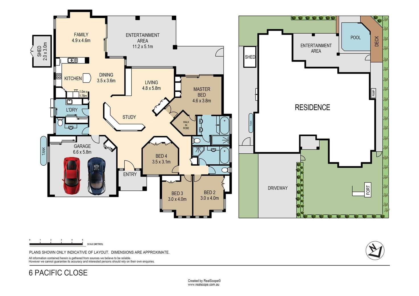 Floorplan of Homely house listing, 6 Pacific Close, Carindale QLD 4152