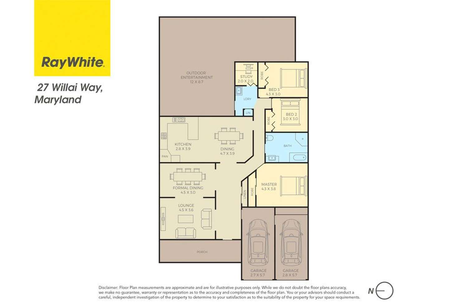 Floorplan of Homely house listing, 27 Willai Way, Maryland NSW 2287