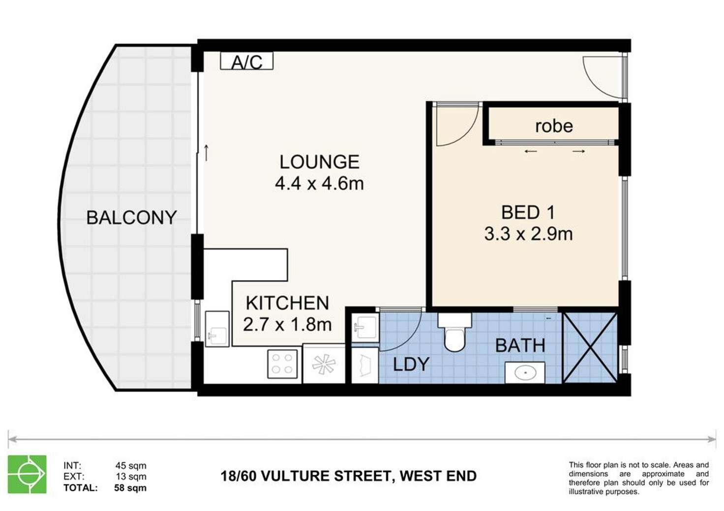 Floorplan of Homely unit listing, 18/60 Vulture Street, West End QLD 4101