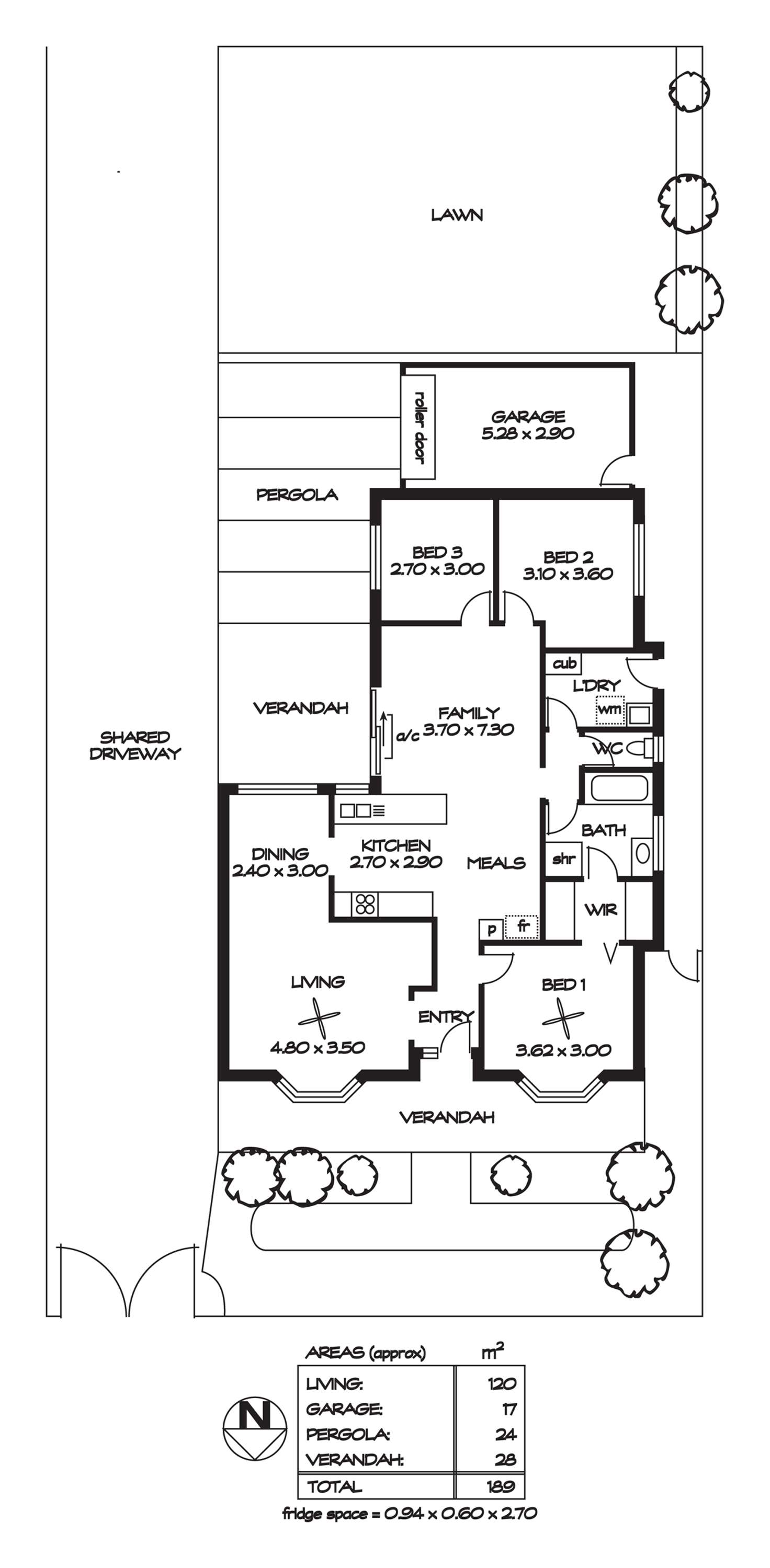 Floorplan of Homely house listing, 2/25 Way Street, Kilburn SA 5084