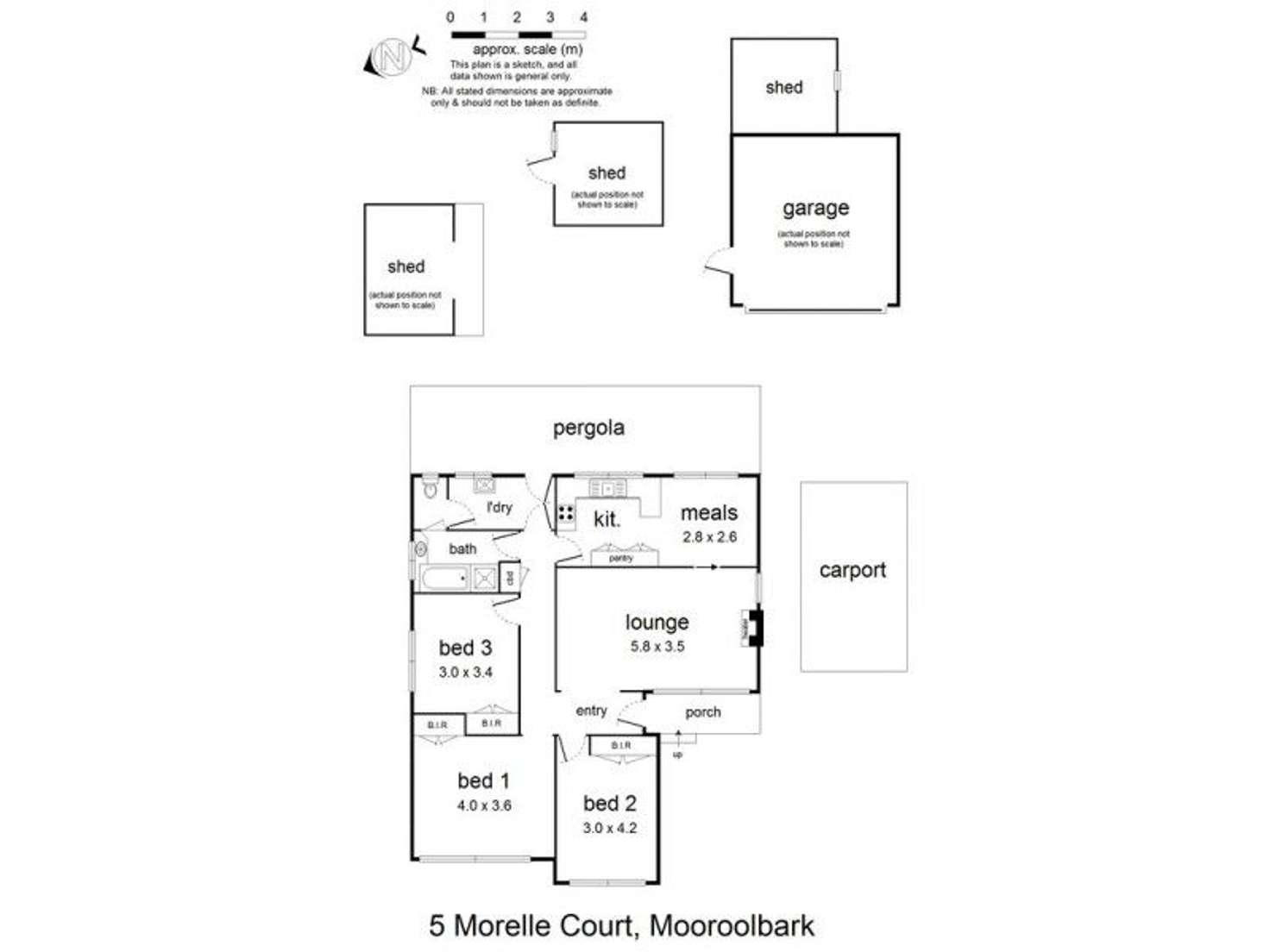 Floorplan of Homely house listing, 5 Morelle Court, Mooroolbark VIC 3138