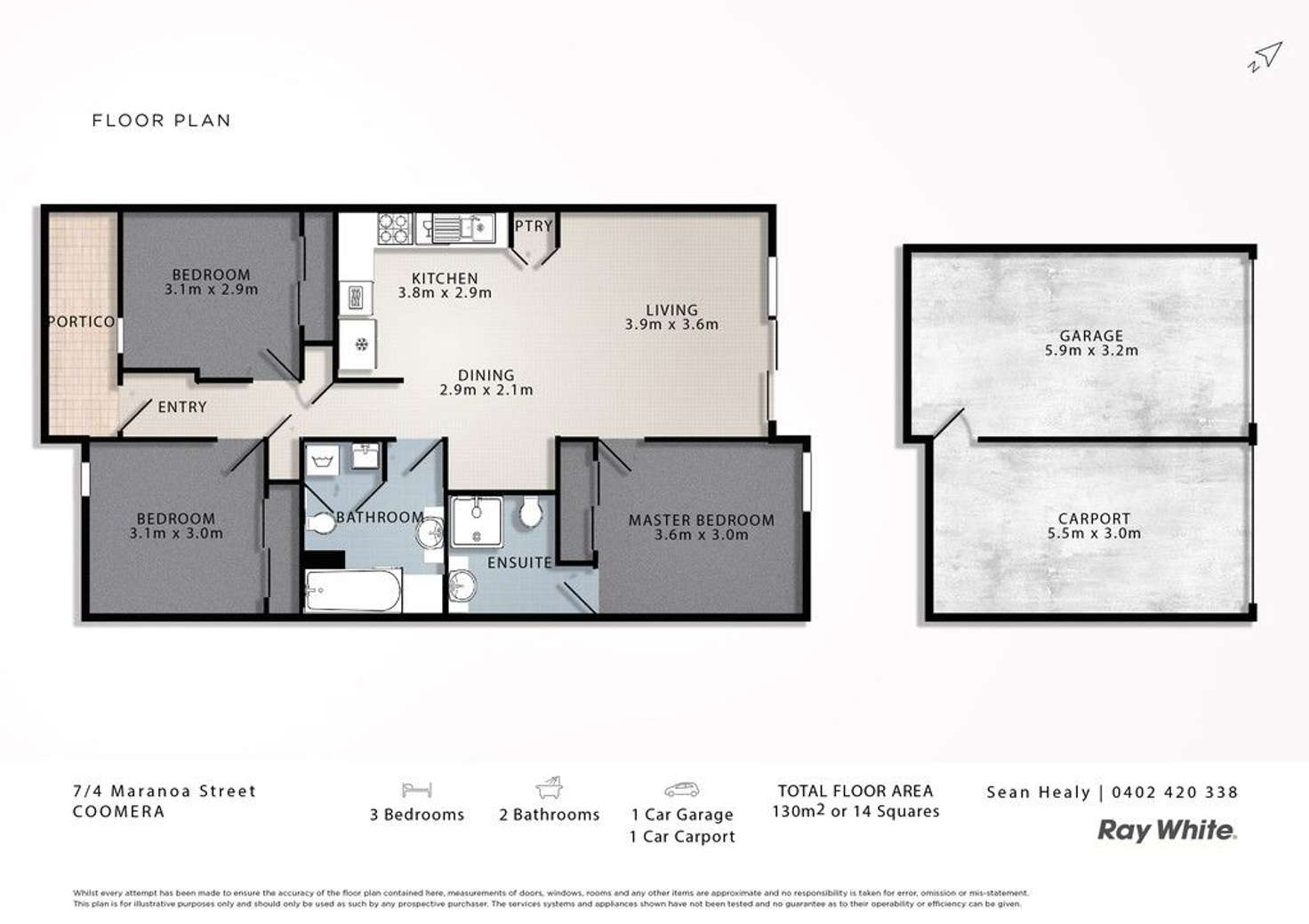 Floorplan of Homely villa listing, 7/4 Maranoa Street, Coomera QLD 4209