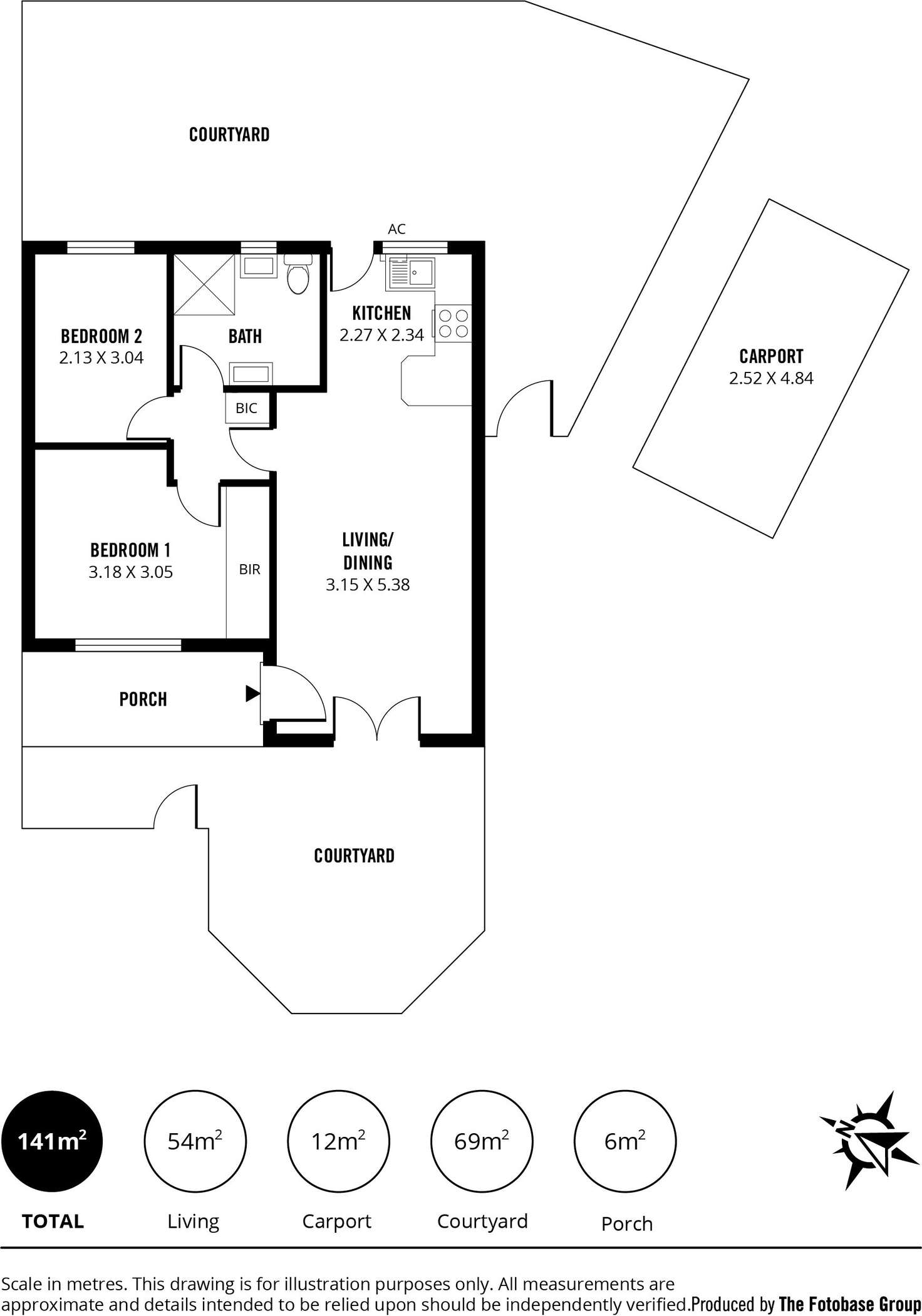 Floorplan of Homely unit listing, 5/1A Hartland Avenue, Black Forest SA 5035