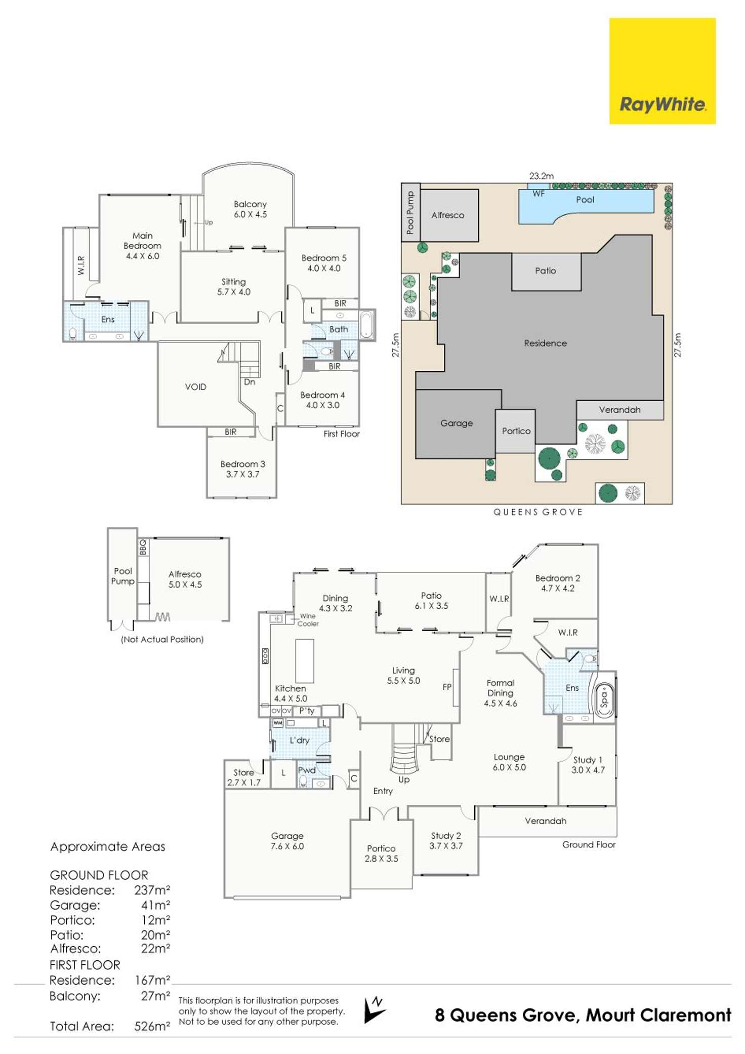 Floorplan of Homely house listing, 8 Queens Grove, Mount Claremont WA 6010