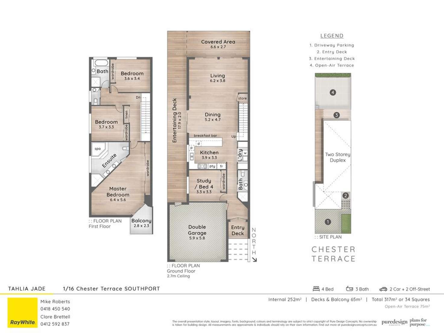 Floorplan of Homely townhouse listing, 1/16 Chester Terrace, Southport QLD 4215