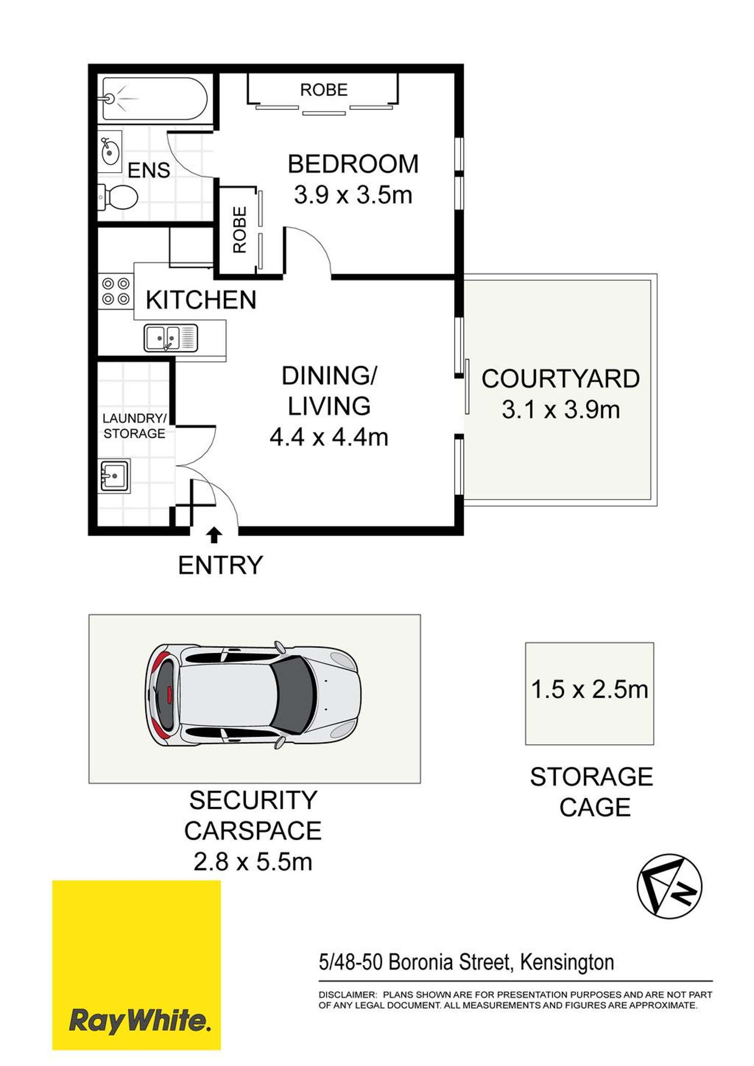 Floorplan of Homely apartment listing, 5/48-50 Boronia Street, Kensington NSW 2033