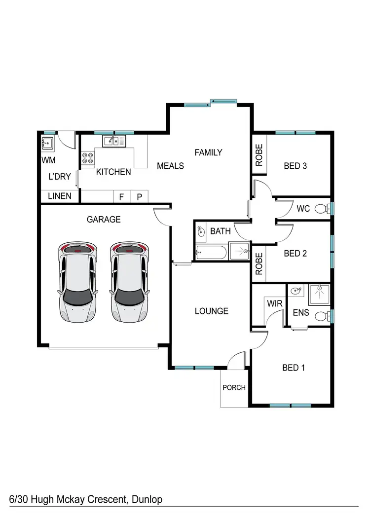 Floorplan of Homely townhouse listing, 6/30 Hugh McKay Crescent, Dunlop ACT 2615