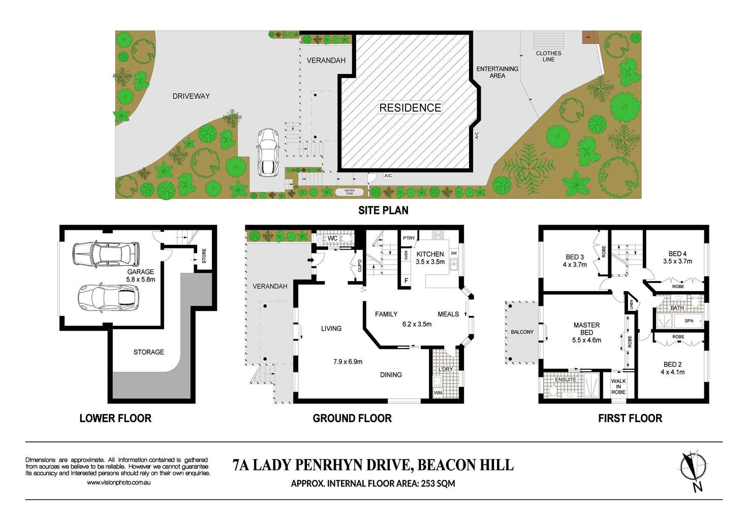 Floorplan of Homely house listing, 7a Lady Penrhyn Drive, Beacon Hill NSW 2100