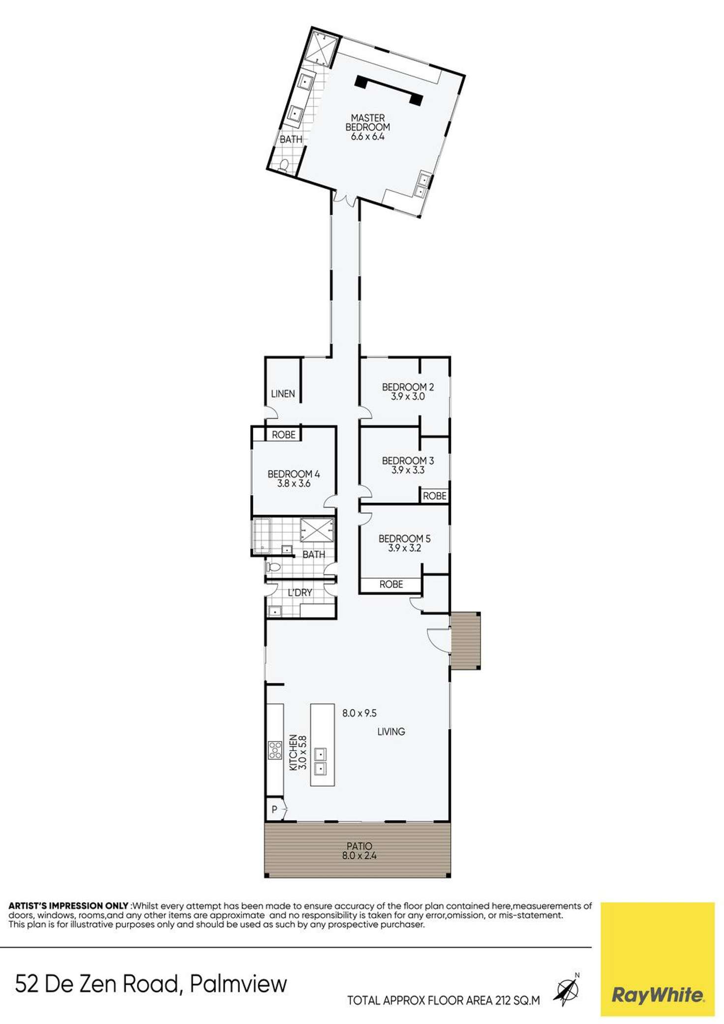 Floorplan of Homely house listing, 52 De Zen Road, Palmview QLD 4553