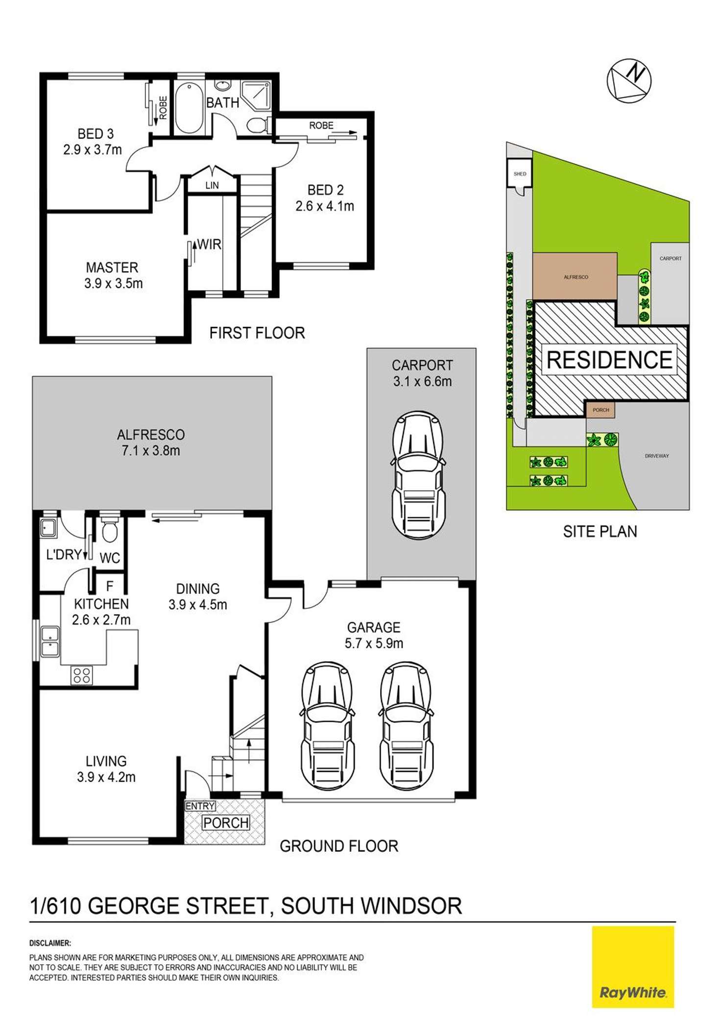 Floorplan of Homely house listing, 1/610 George Street, South Windsor NSW 2756