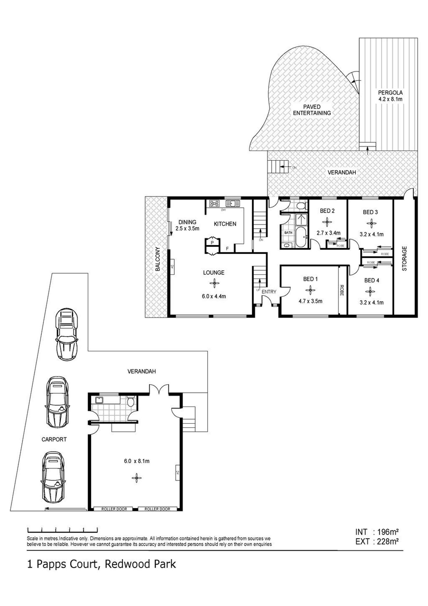 Floorplan of Homely house listing, 1 Papps Court, Redwood Park SA 5097