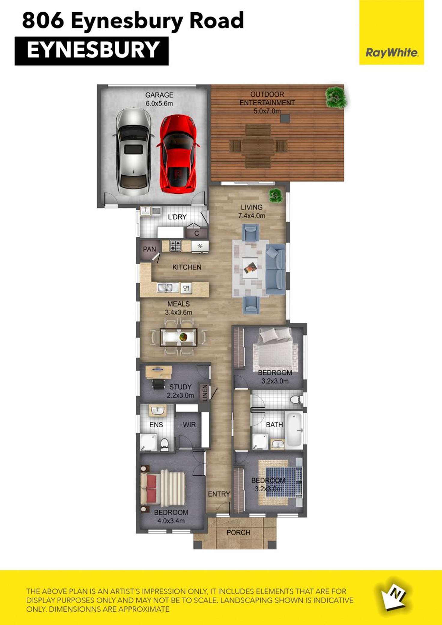 Floorplan of Homely house listing, 806 Eynesbury Road, Eynesbury VIC 3338