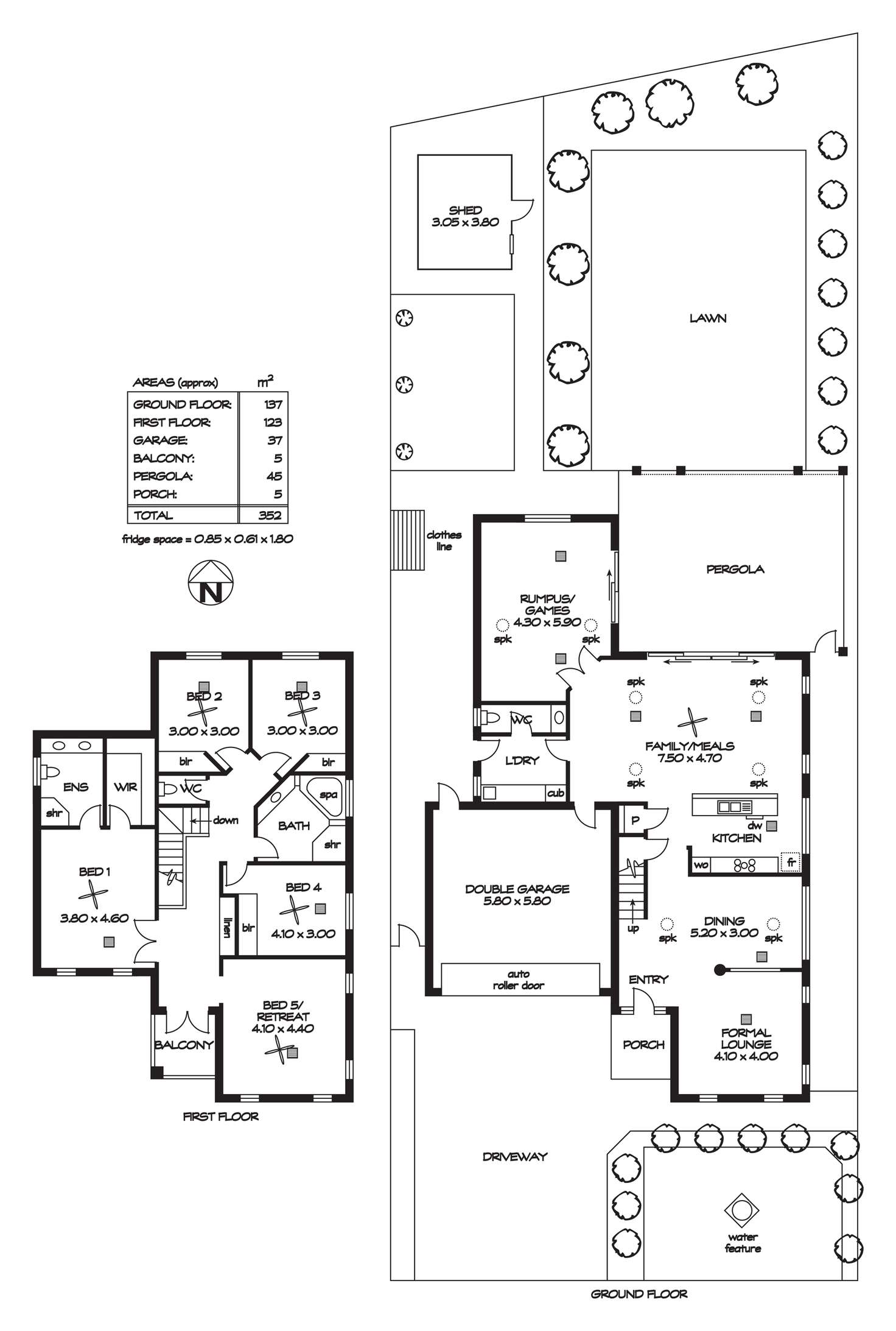 Floorplan of Homely house listing, 8 The Common, Northgate SA 5085