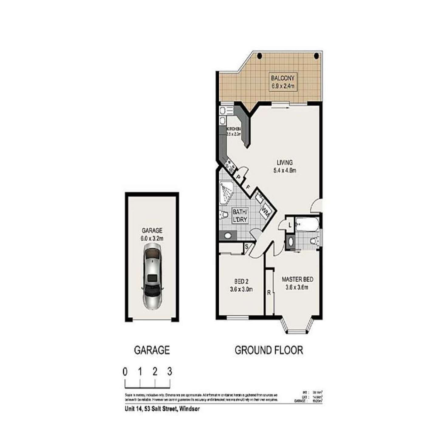 Floorplan of Homely unit listing, 14/53 Salt Street, Windsor QLD 4030