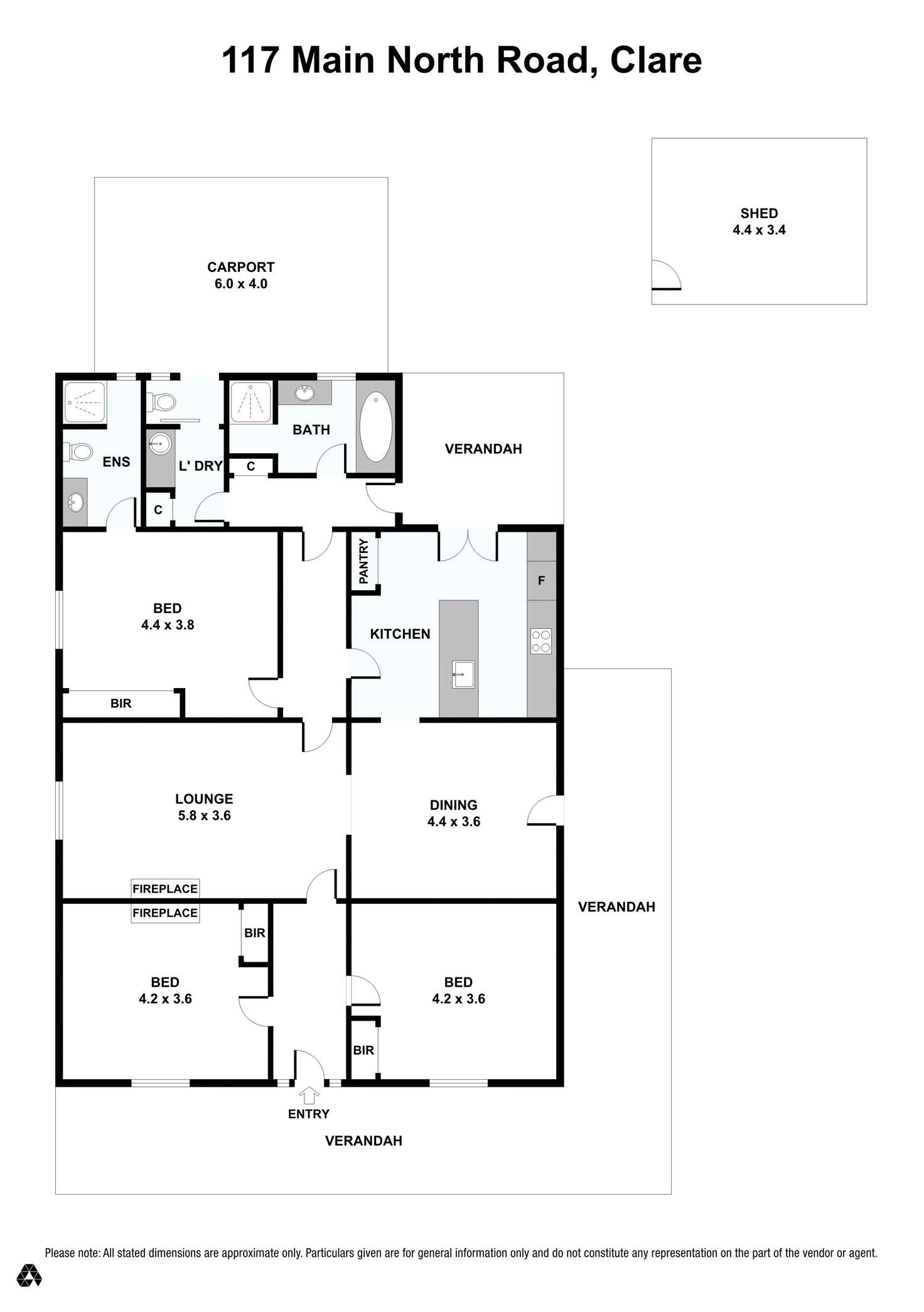 Floorplan of Homely house listing, 117 Main North Road, Clare SA 5453