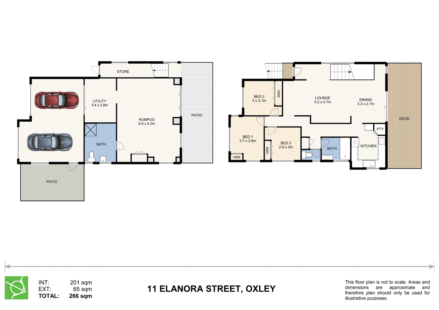 Floorplan of Homely house listing, 11 Elanora Street, Oxley QLD 4075