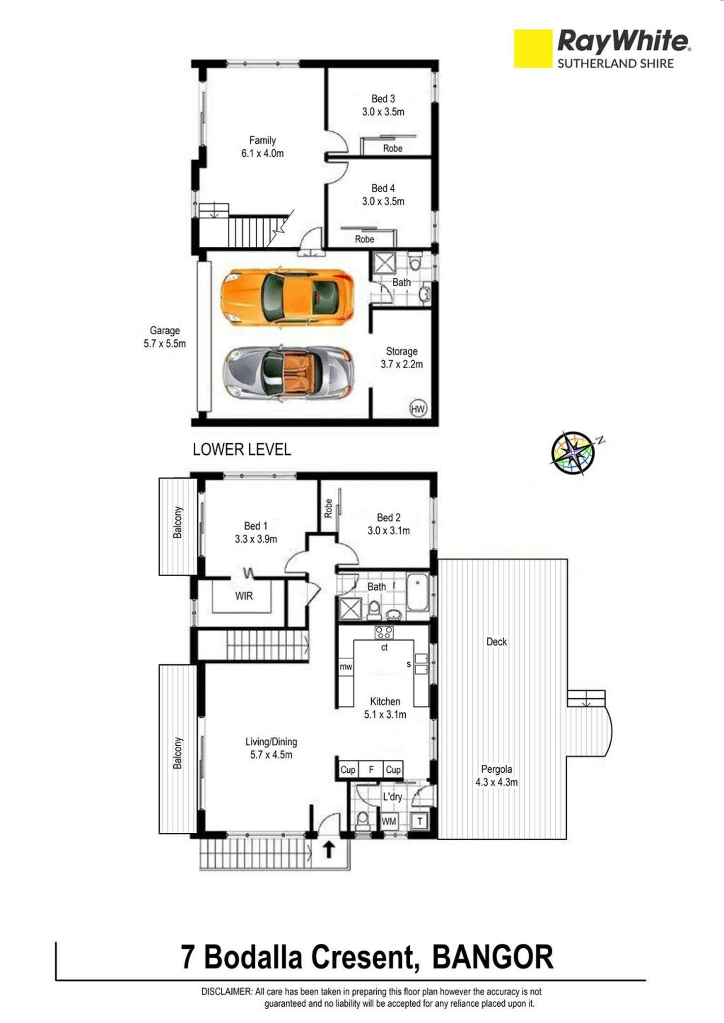 Floorplan of Homely house listing, 7 Bodalla Crescent, Bangor NSW 2234