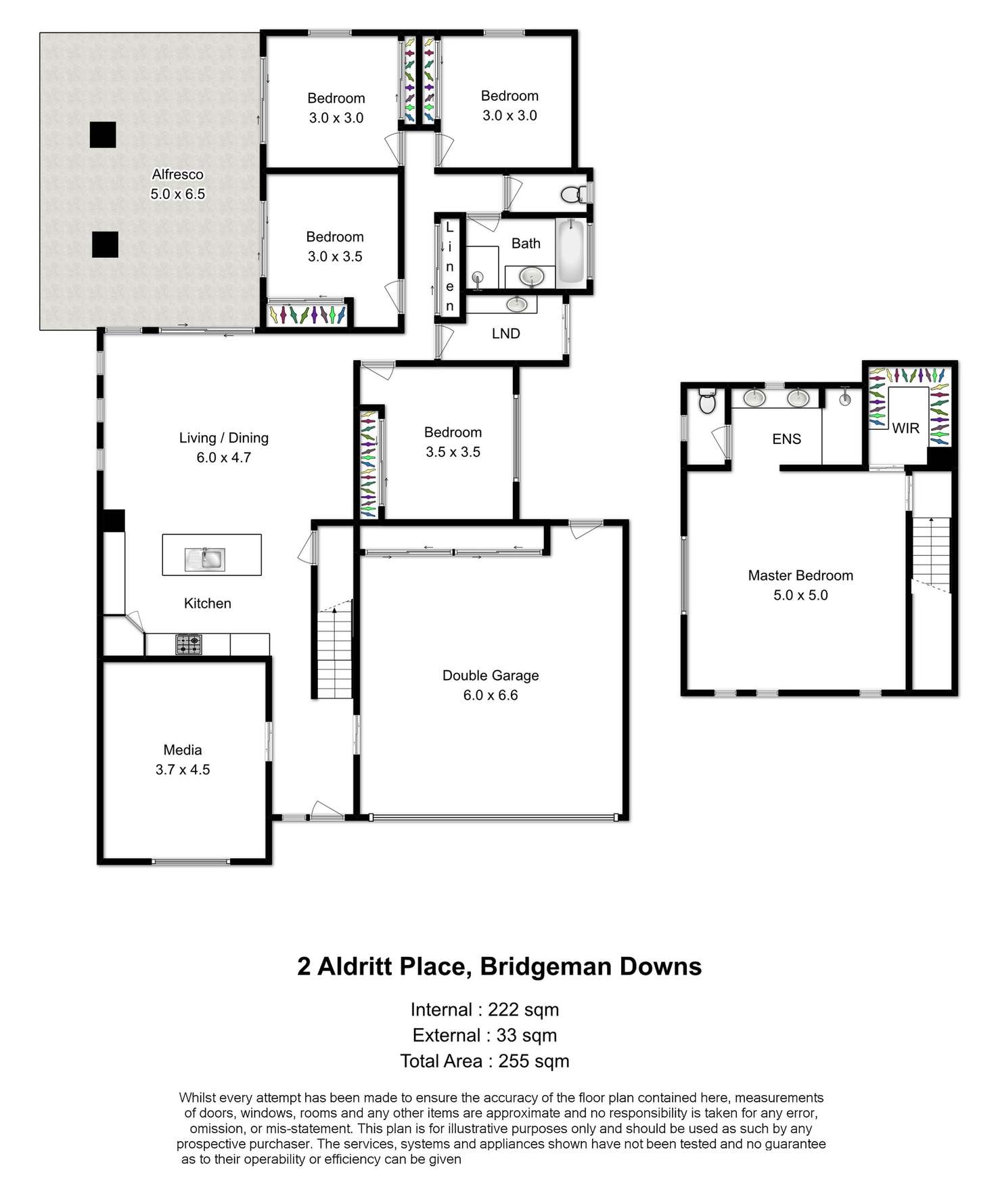 Floorplan of Homely house listing, 2 Aldritt Place, Bridgeman Downs QLD 4035