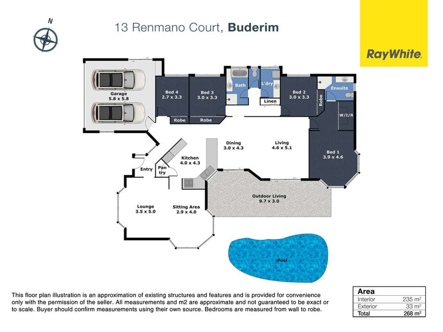Floorplan of Homely house listing, 13 Renmano Court, Buderim QLD 4556