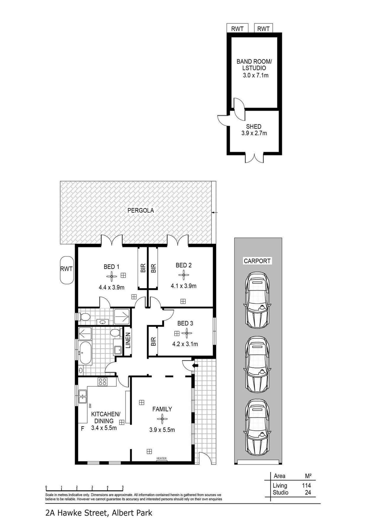 Floorplan of Homely house listing, 2A Hawke Street, Albert Park SA 5014