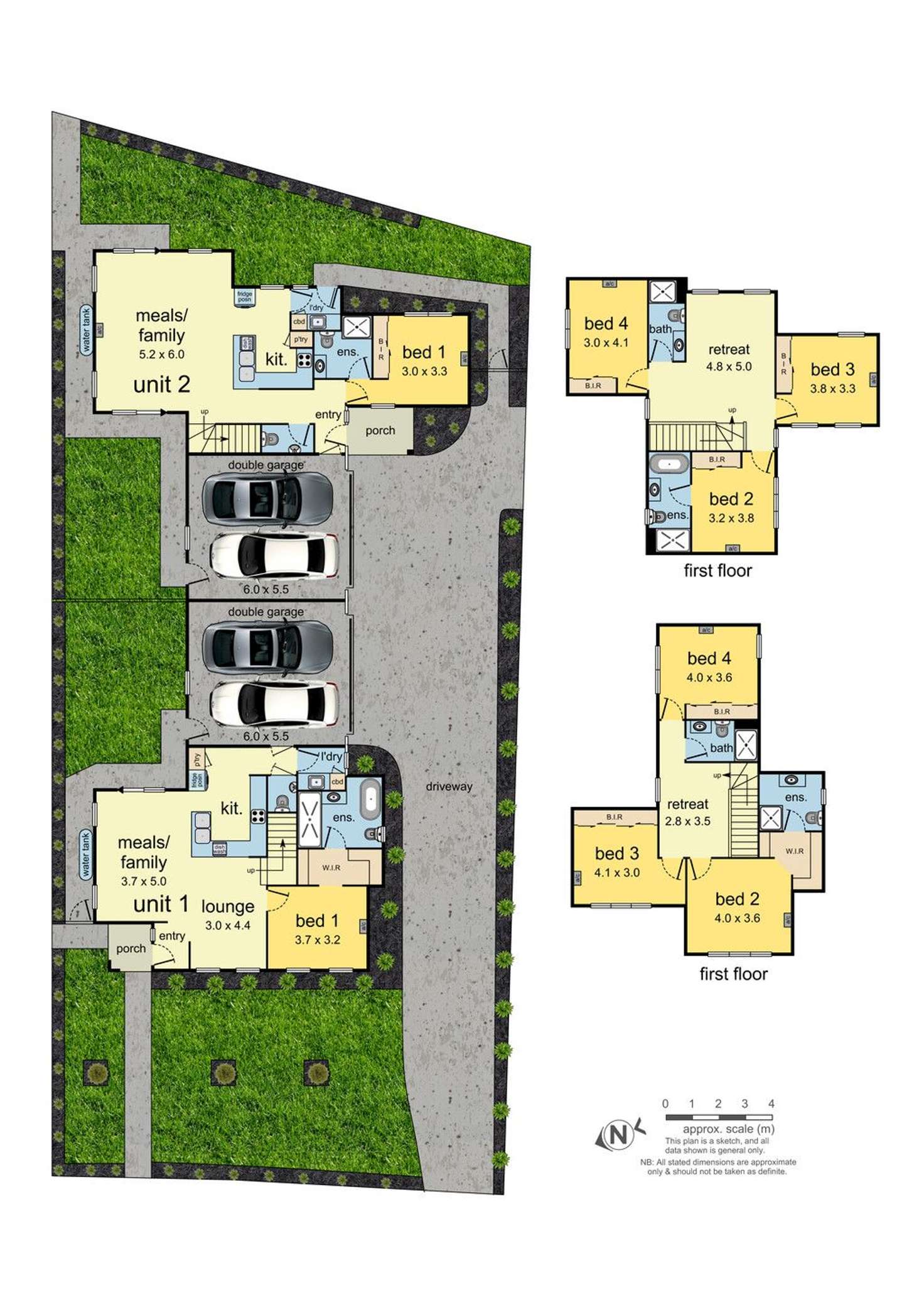 Floorplan of Homely townhouse listing, 2/61 Albany Drive, Mulgrave VIC 3170