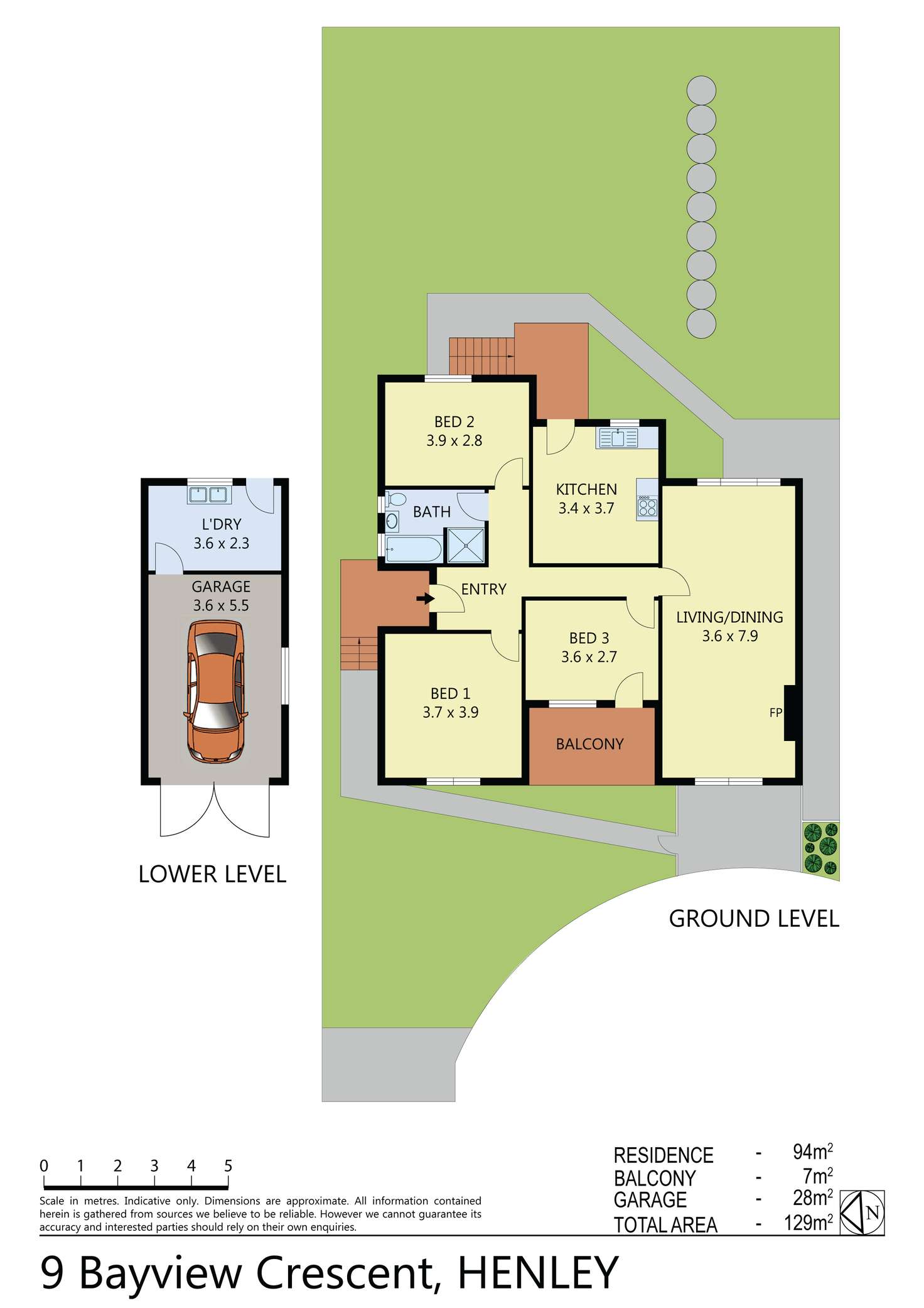 Floorplan of Homely house listing, 9 Bayview Crescent, Henley NSW 2111