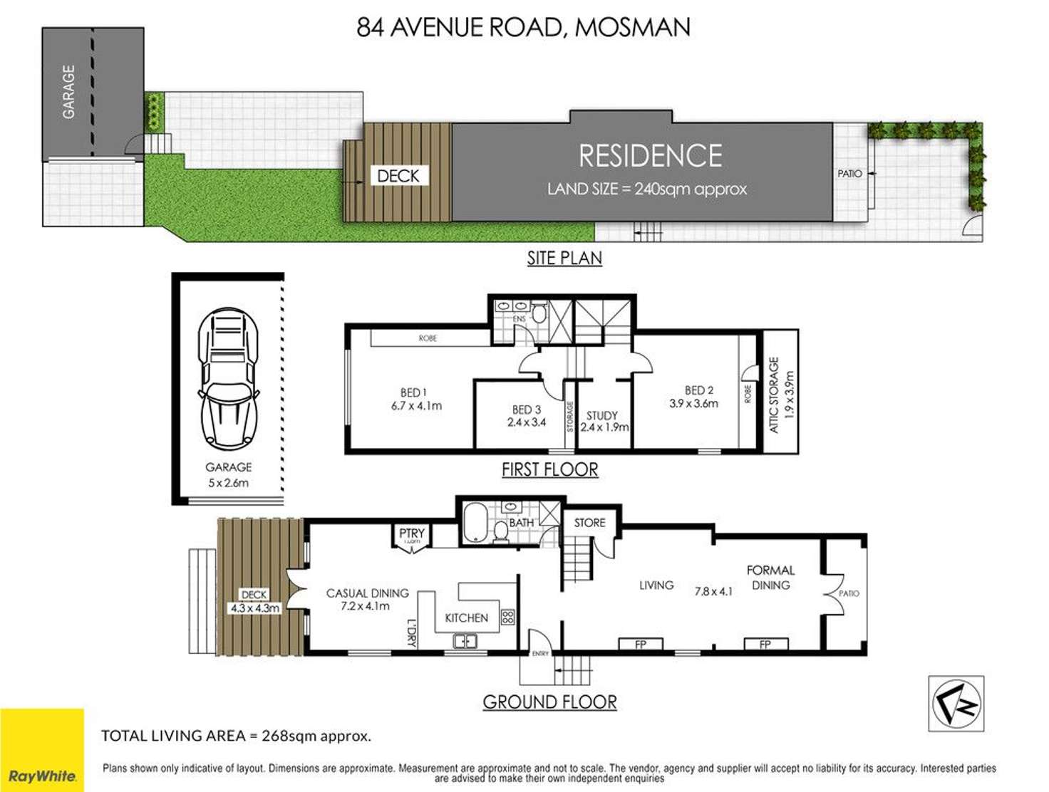 Floorplan of Homely house listing, 84 Avenue Road, Mosman NSW 2088